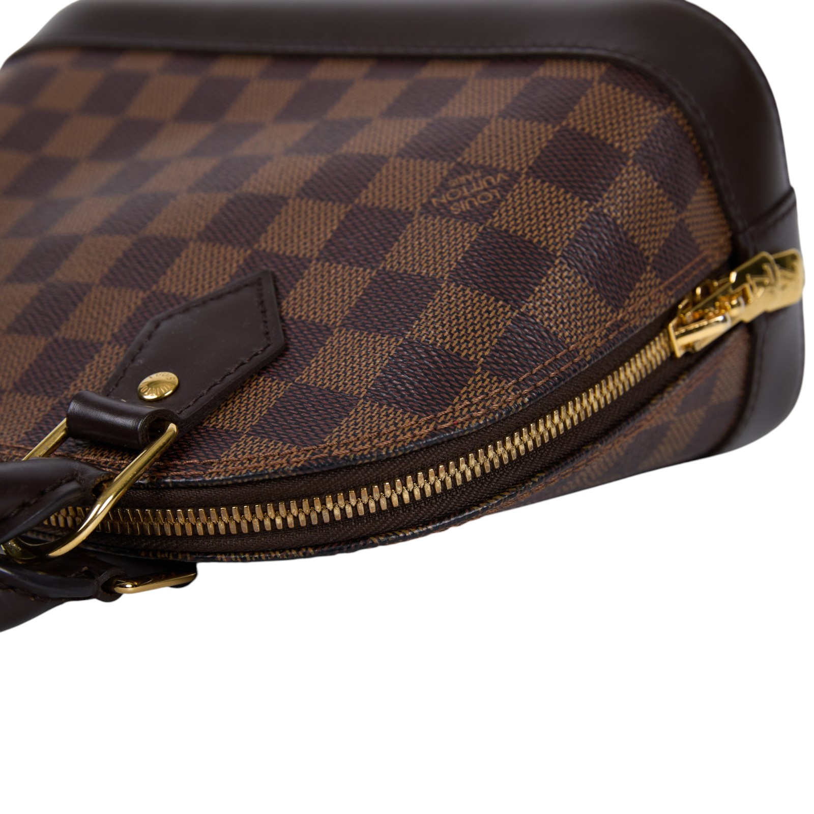 路易威登 LOUIS VUITTON Alma BB 貝殼包 棋盤格 Ebene帆布 N41221 棋盤ALMA BB 鎖組/背帶/防塵袋