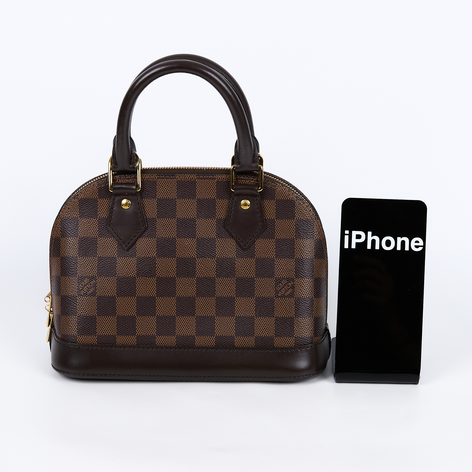 路易威登 LOUIS VUITTON Alma BB 貝殼包 棋盤格 Ebene帆布 N41221 棋盤ALMA BB 鎖組/背帶/防塵袋