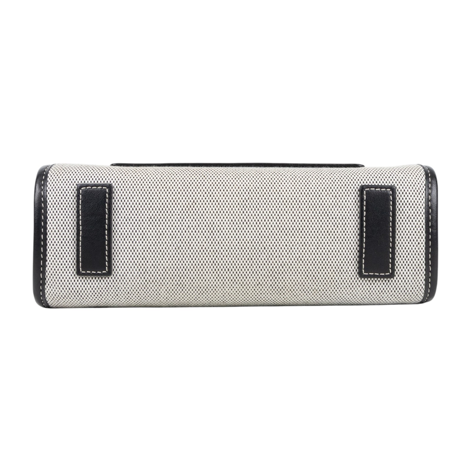 博柏利 BURBERRY Mini Freya Tote 手提包 肩背包 80441421 黑拚灰帆布MINI FREYA 防塵袋/購買證明正本