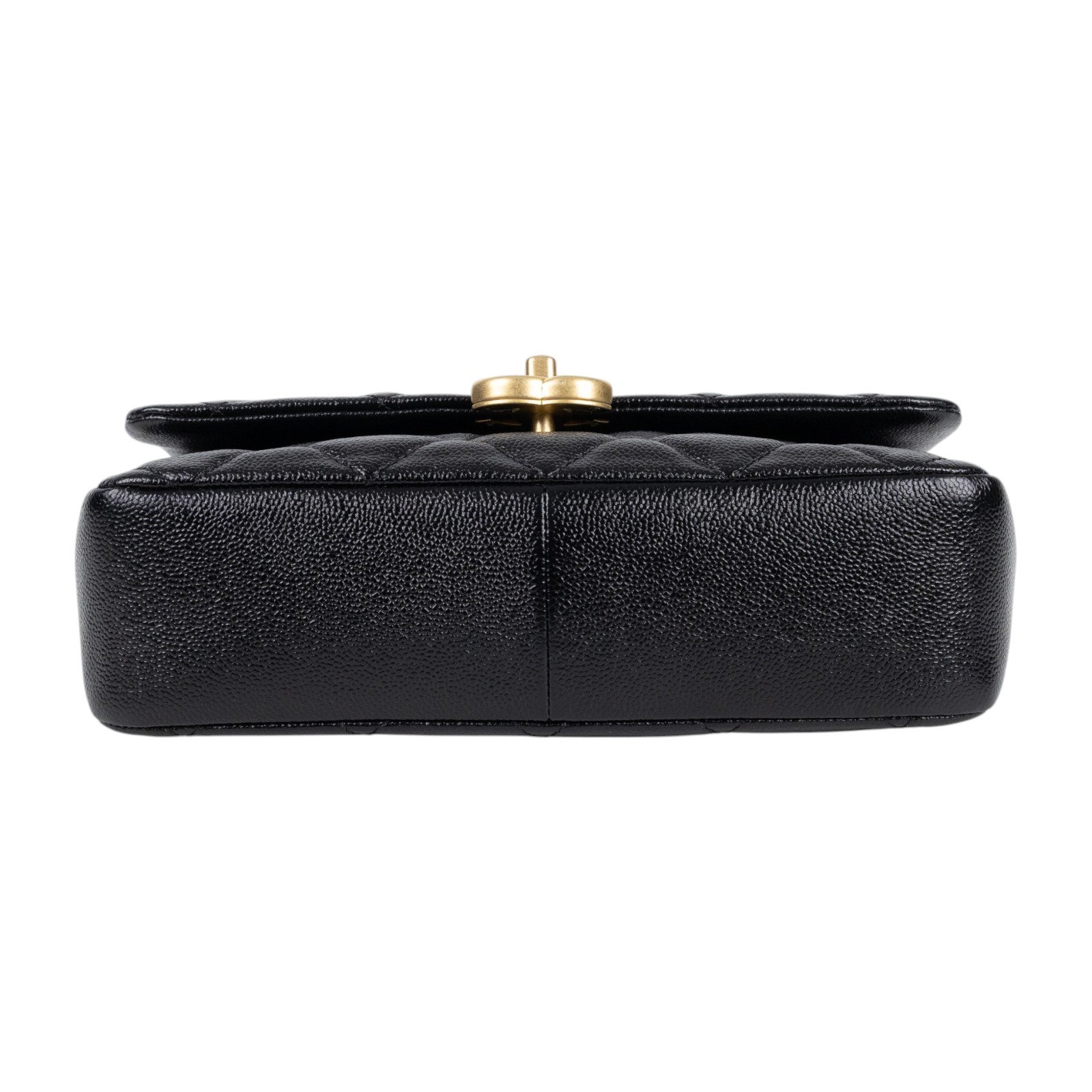 香奈兒 CHANEL CF 口蓋包 方胖子 肩背包 斜背包 AS3165 晶片款 黑荔枝掀蓋鍊包 防塵袋/購買證明