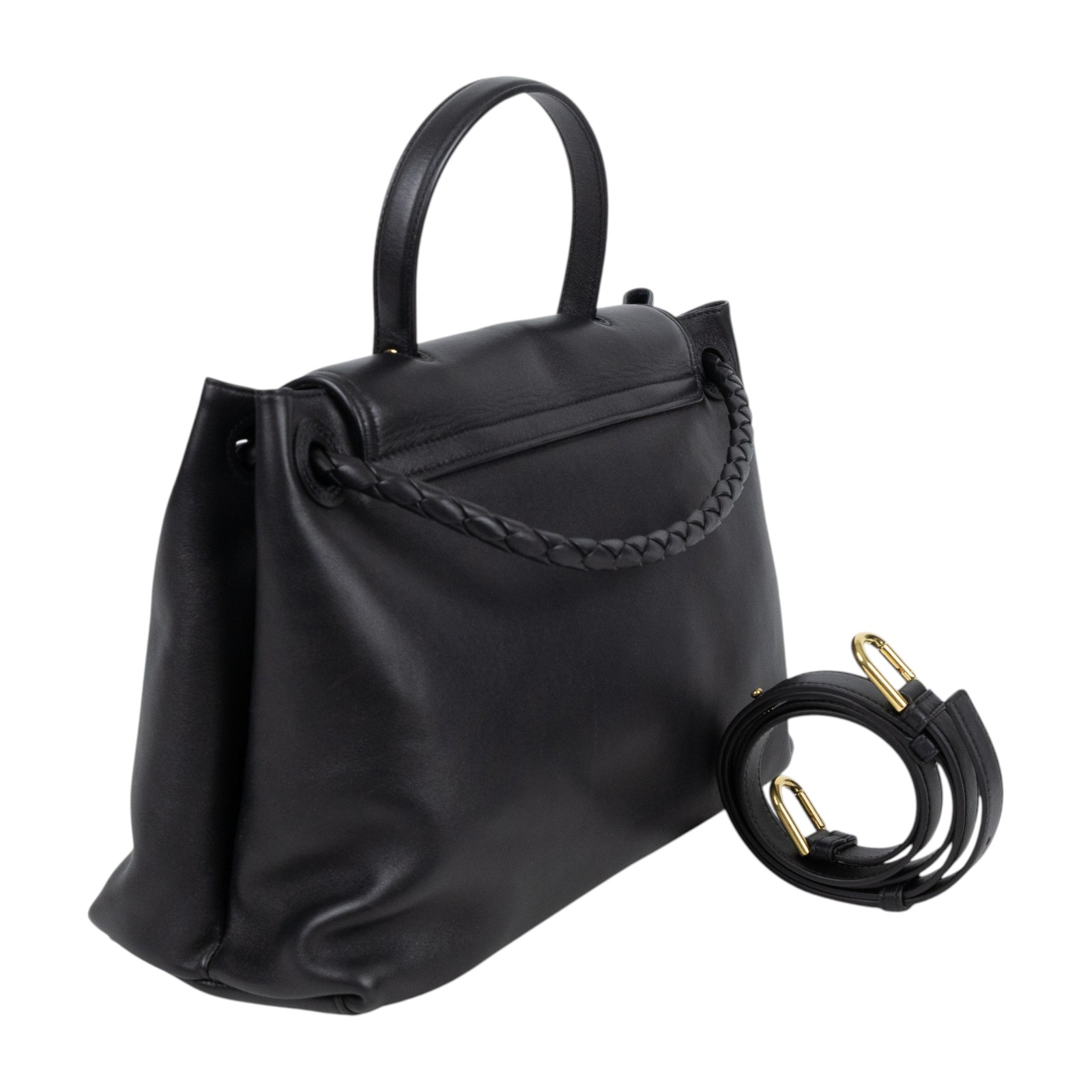 寶緹嘉 BOTTEGA VENETA Andiamo Ciao Ciao 中型 手提 肩背包  黑ANDIAMO CIAO CIAO 中號 防塵袋/STARP