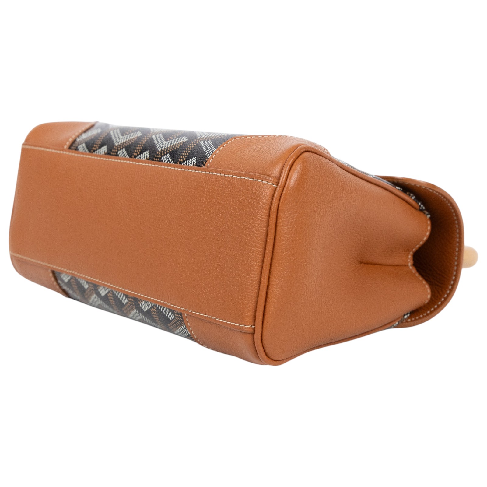 高雅德 GOYARD Saïgon Mini Trunk Bag 肩背 手提包 SAIMALMINTY 焦糖拼黑SAIGON MINI STARP