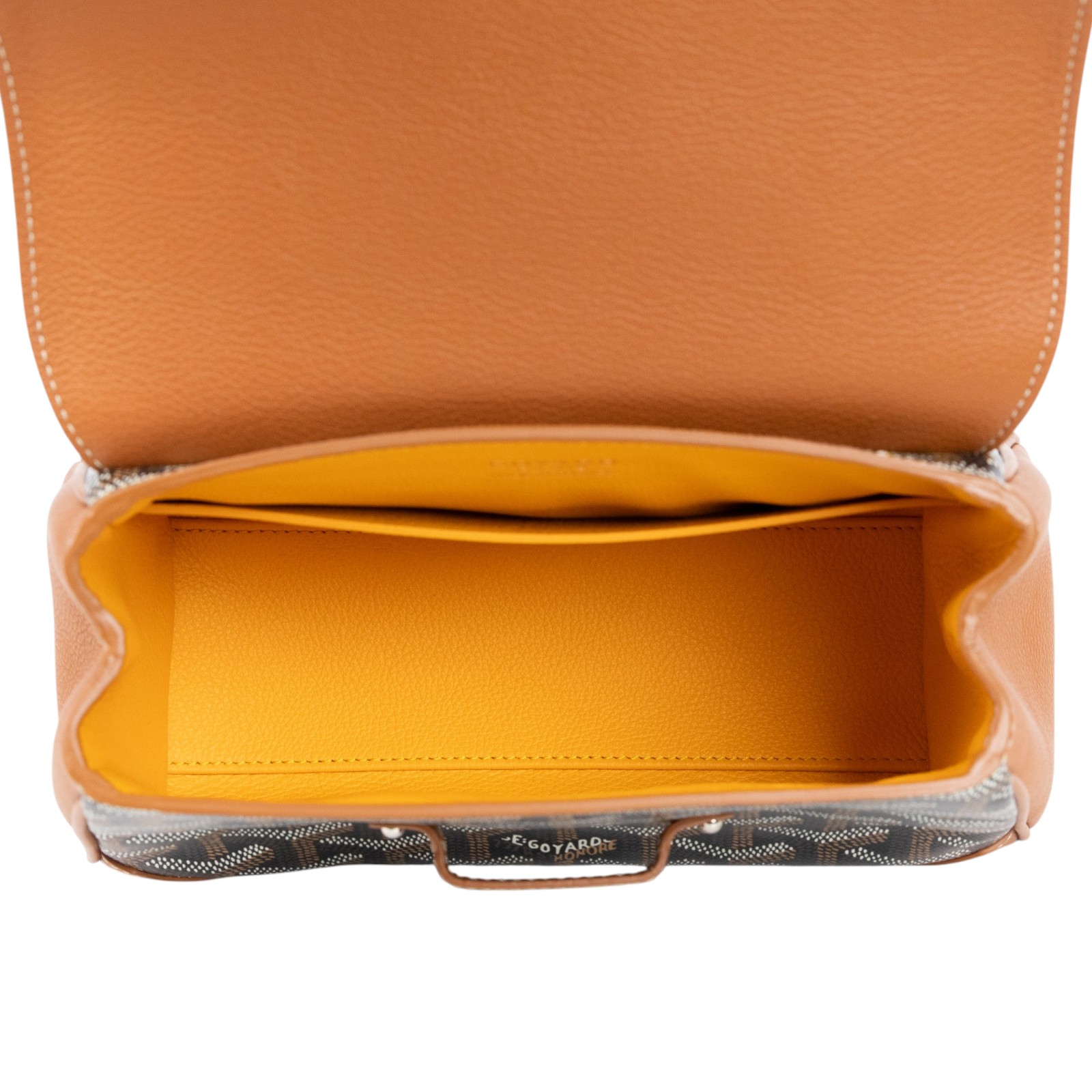 高雅德 GOYARD Saïgon Mini Trunk Bag 肩背 手提包 SAIMALMINTY 焦糖拼黑SAIGON MINI STARP