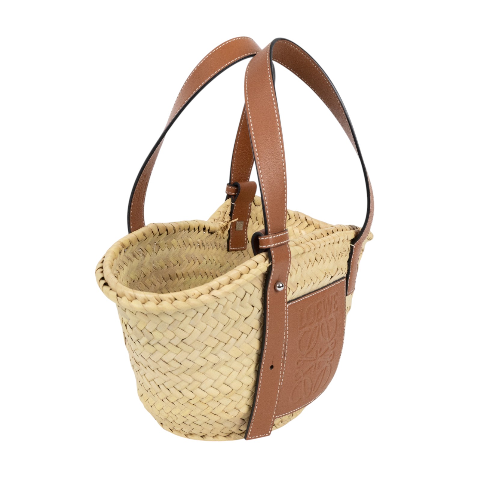 羅意威 LOEWE 棕櫚葉 手提包 菜籃包 編織包 小型 A223S93X04 焦糖草編包 SMALL 防塵袋