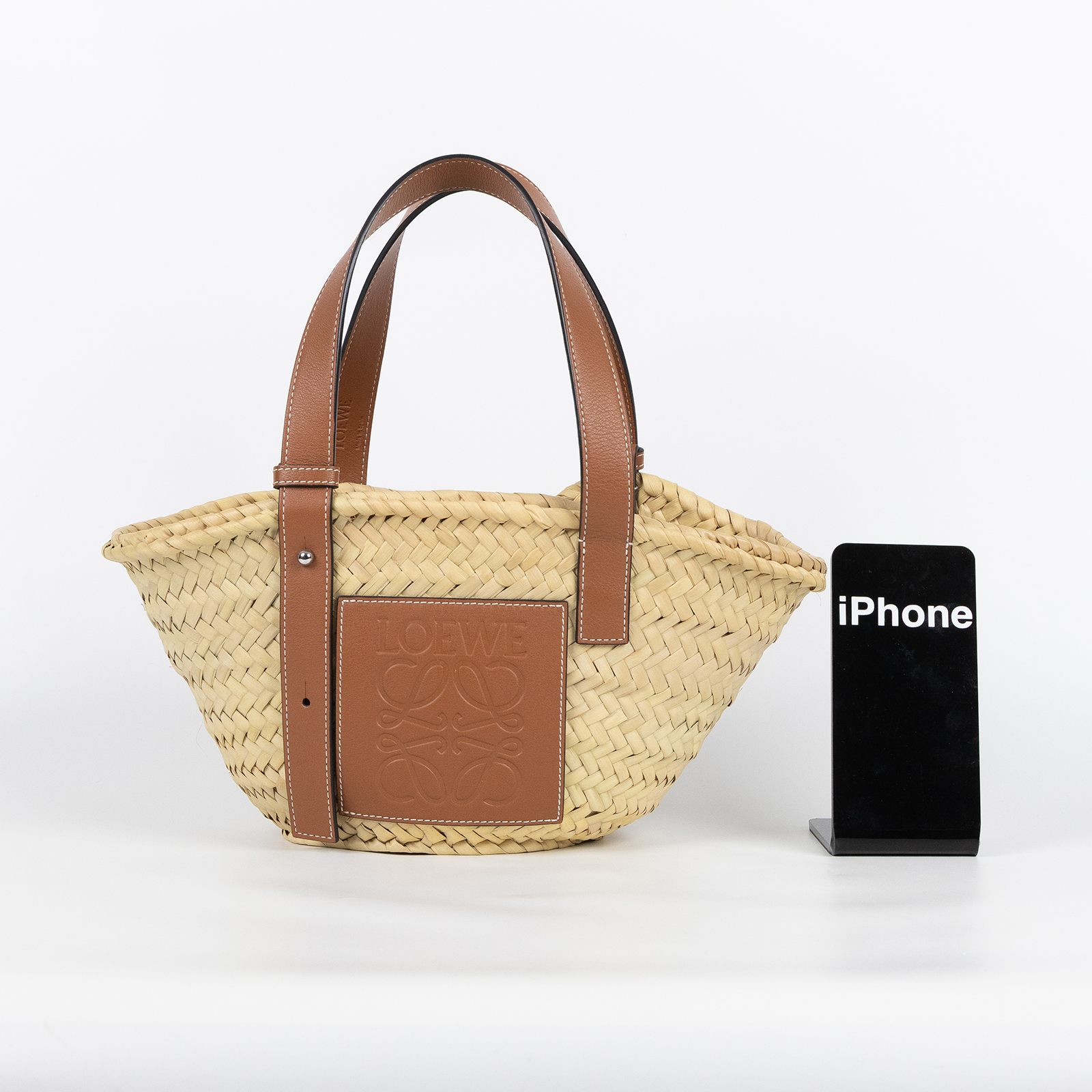 羅意威 LOEWE 棕櫚葉 手提包 菜籃包 編織包 小型 A223S93X04 焦糖草編包 SMALL 防塵袋