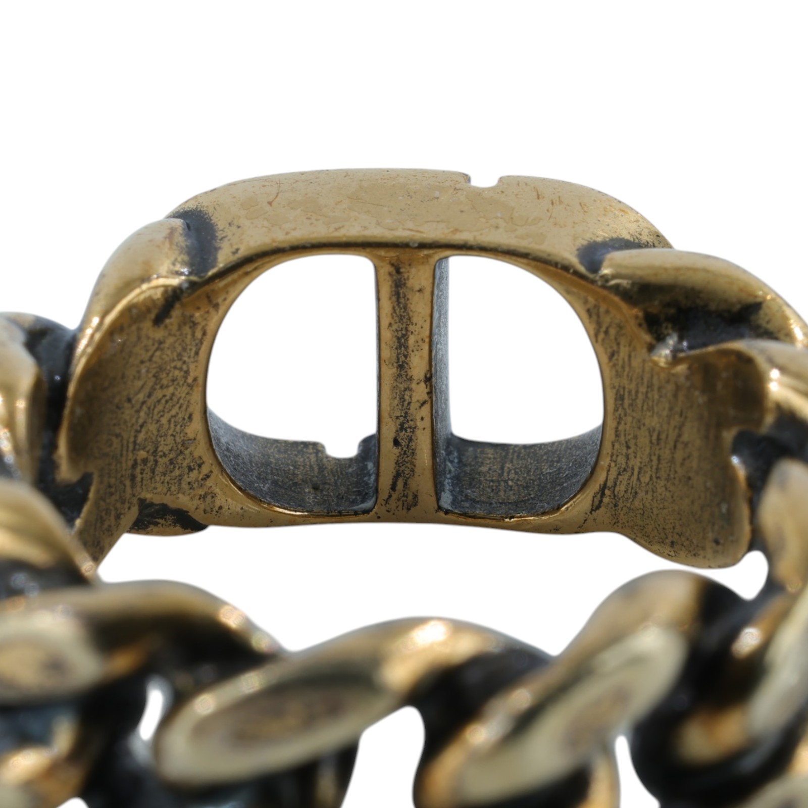 迪奧 CHRISTIAN DIOR 30 Montaigne 戒指 R0939MTGMT_M CD古巴鍊戒指#M 原廠盒子/防塵袋/購買證明影本