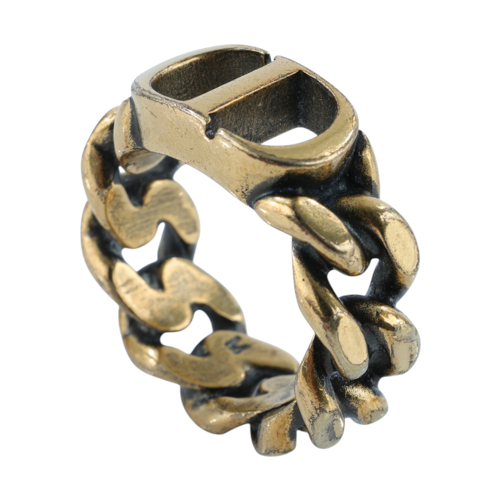 迪奧 CHRISTIAN DIOR 30 Montaigne 戒指 R0939MTGMT_M CD古巴鍊戒指#M 原廠盒子/防塵袋/購買證明影本