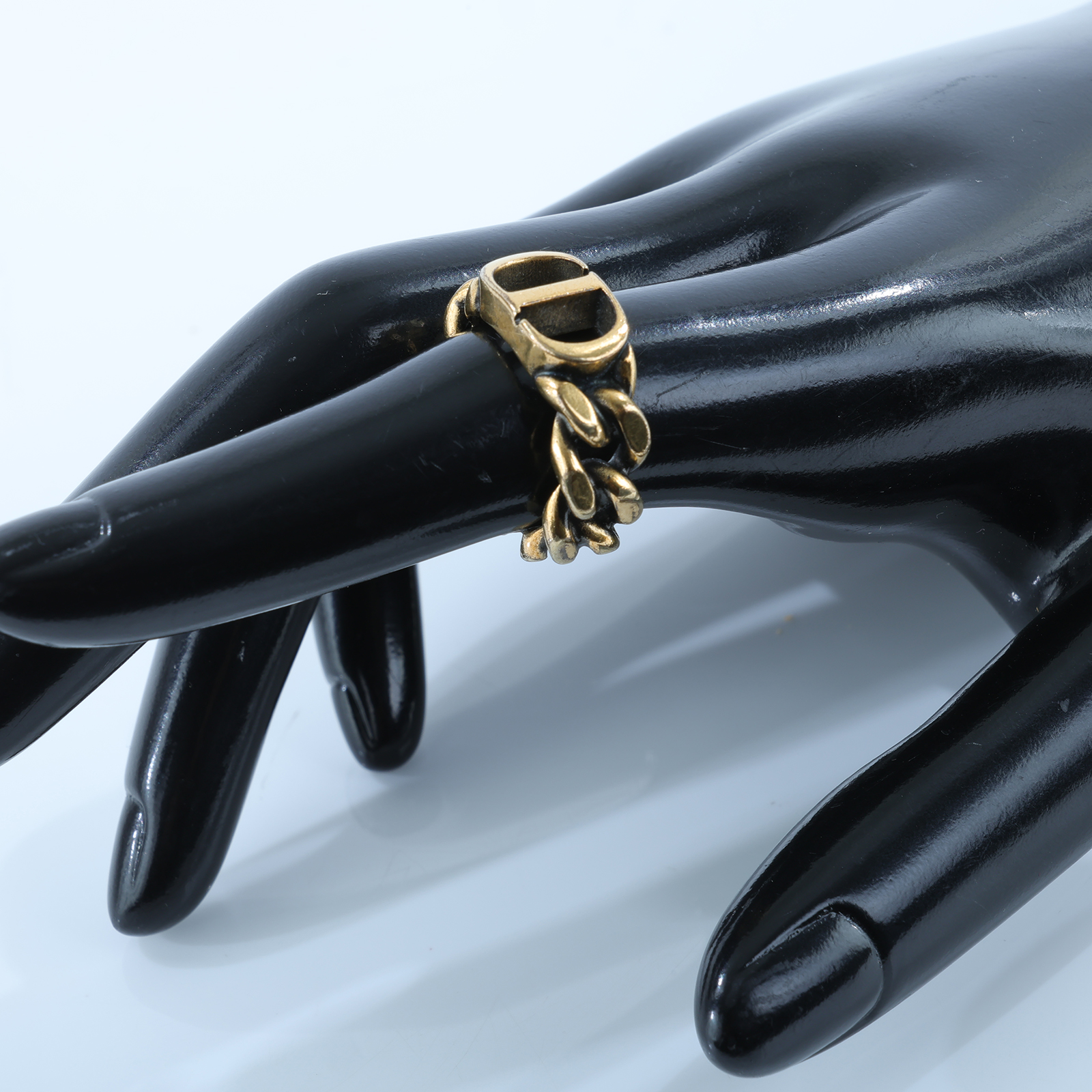 迪奧 CHRISTIAN DIOR 30 Montaigne 戒指 R0939MTGMT_M CD古巴鍊戒指#M 原廠盒子/防塵袋/購買證明影本