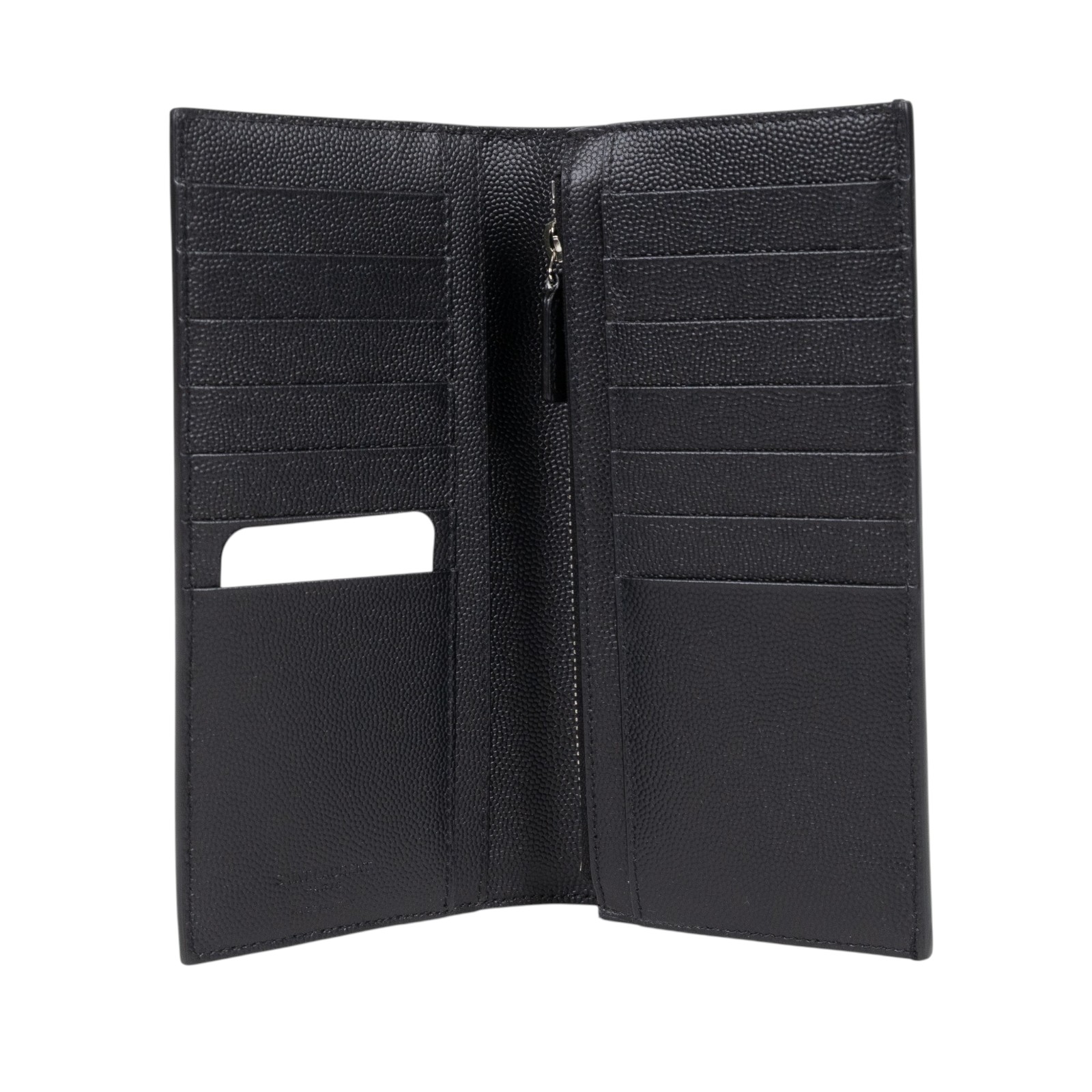 聖羅蘭 YSL SAINT LAURENT 錢包 長夾 396308BTY0N 黑魚子醬對開長夾 防塵袋/原廠盒子/購買證明正本