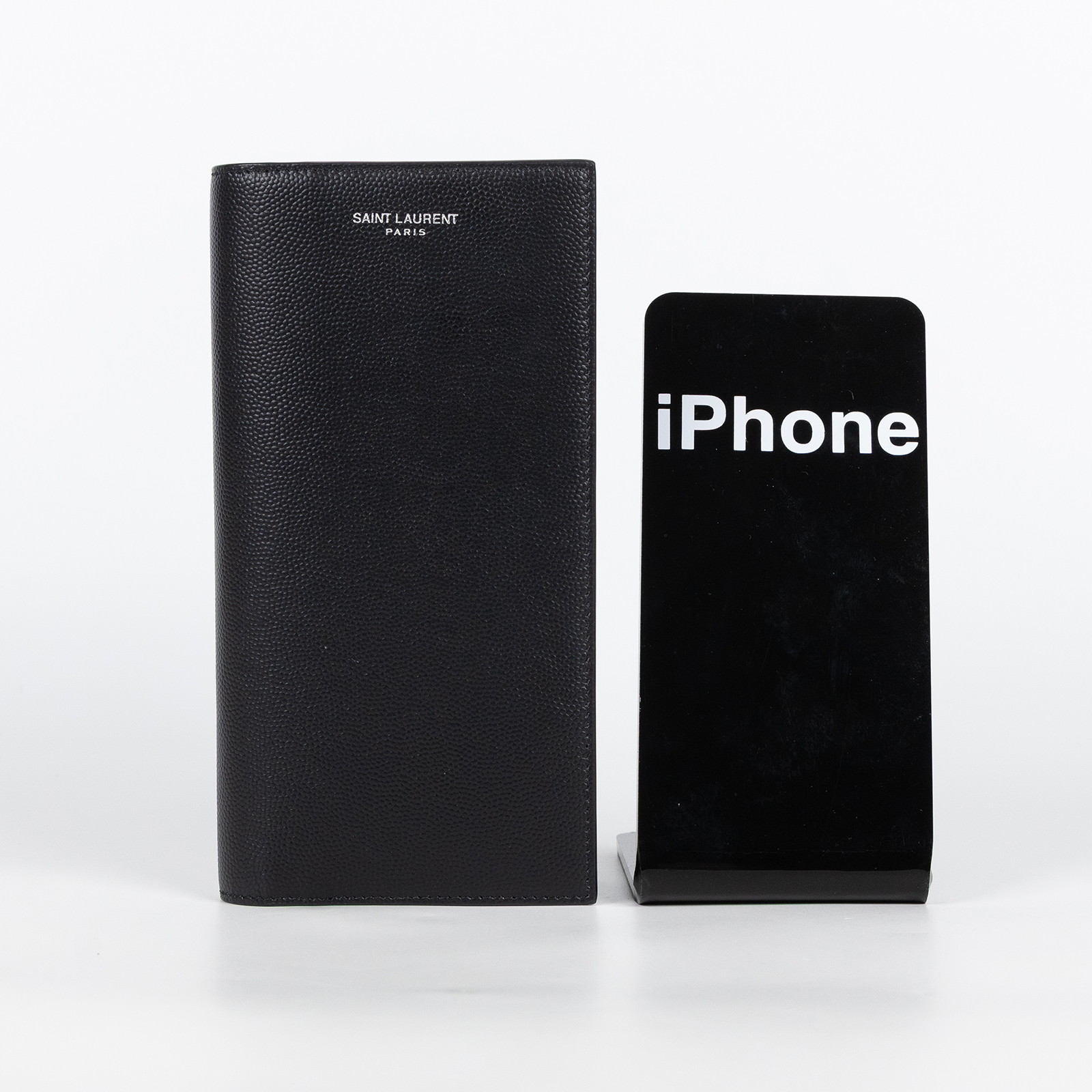 聖羅蘭 YSL SAINT LAURENT 錢包 長夾 396308BTY0N 黑魚子醬對開長夾 防塵袋/原廠盒子/購買證明正本