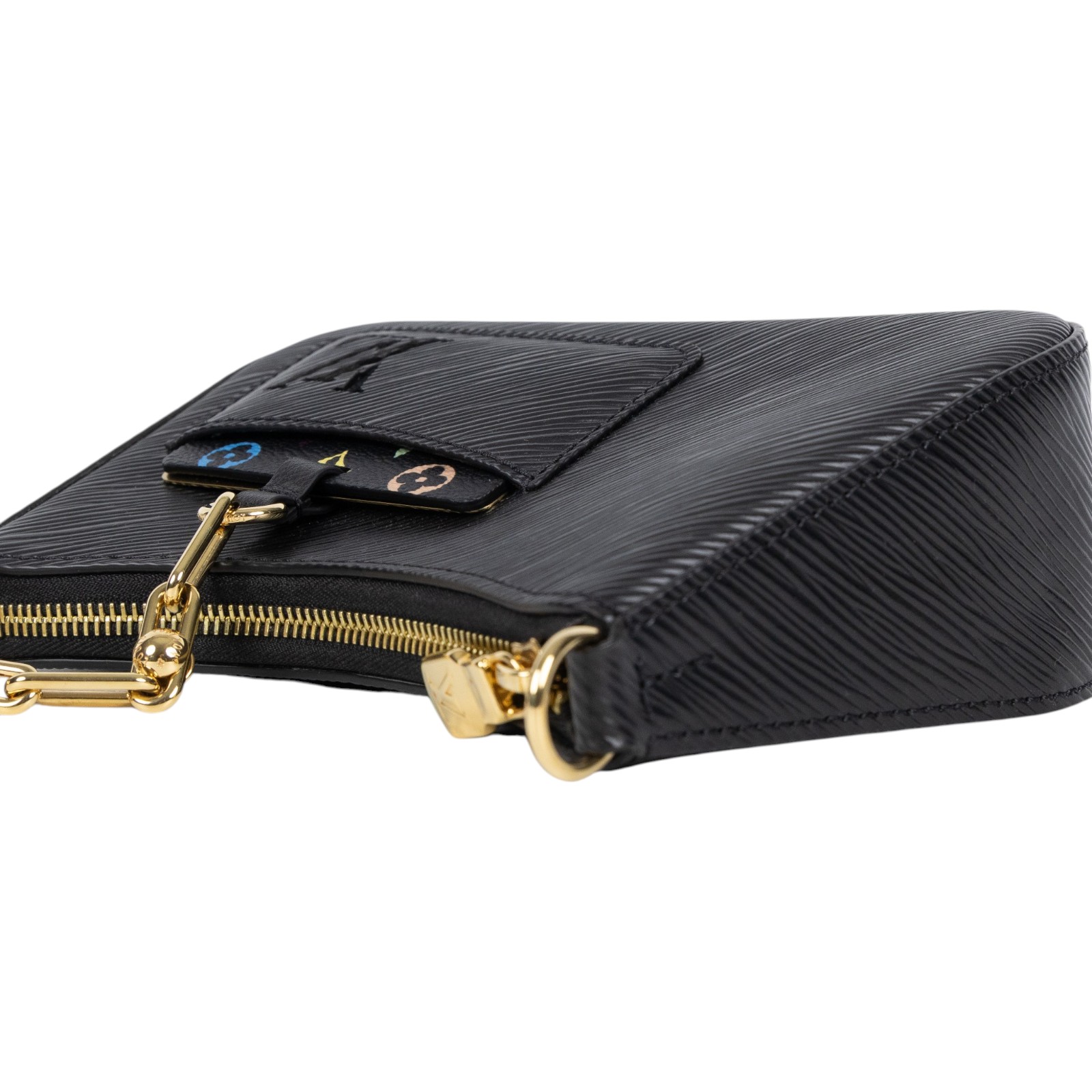 路易威登 LOUIS VUITTON LV x TM 村上隆聯名 Marellini 手提包 黑色 M13099 晶片款  原廠盒子/防塵袋/背帶x2/鏡子/內袋
