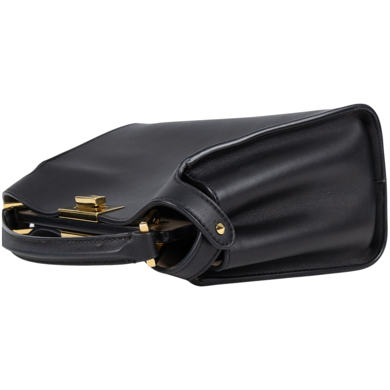 芬迪 FENDI Peekaboo 肩背 手提包 8BN302SMQ 黑PEEKABOO 背帶