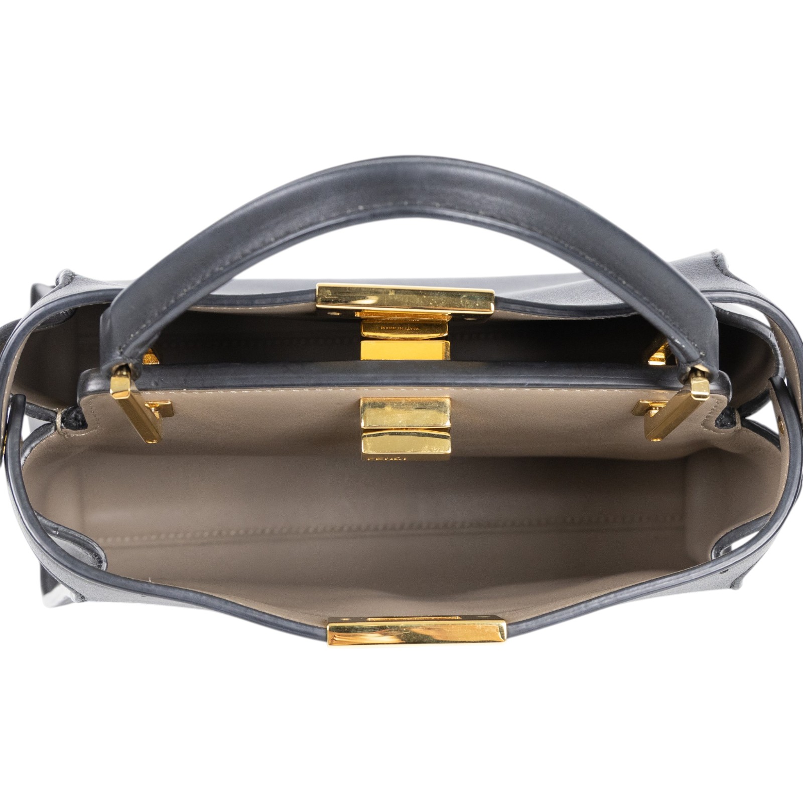 芬迪 FENDI Peekaboo 肩背 手提包 8BN302SMQ 黑PEEKABOO 背帶