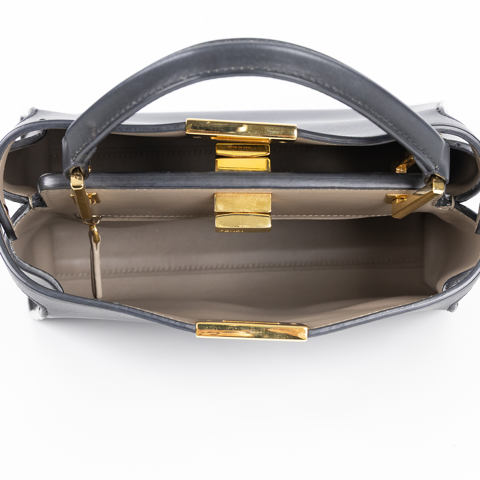 芬迪 FENDI Peekaboo 肩背 手提包 8BN302SMQ 黑PEEKABOO 背帶