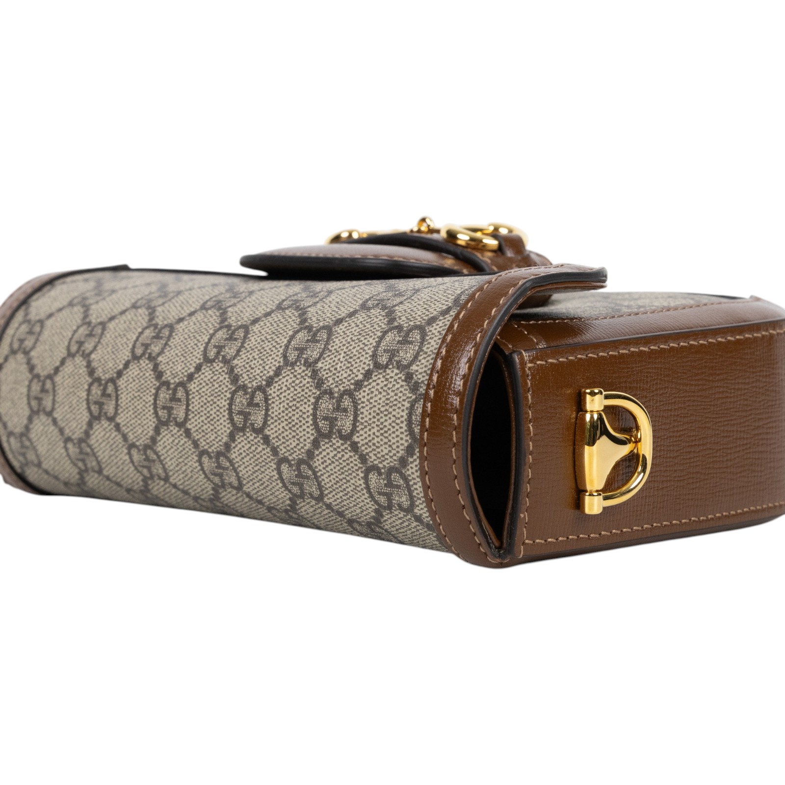 古馳 GUCCI Horsebit 1955 迷你 馬鞍包 658574 HUHHG 咖1955 MINI 防塵袋/背帶x2/購買證明正本