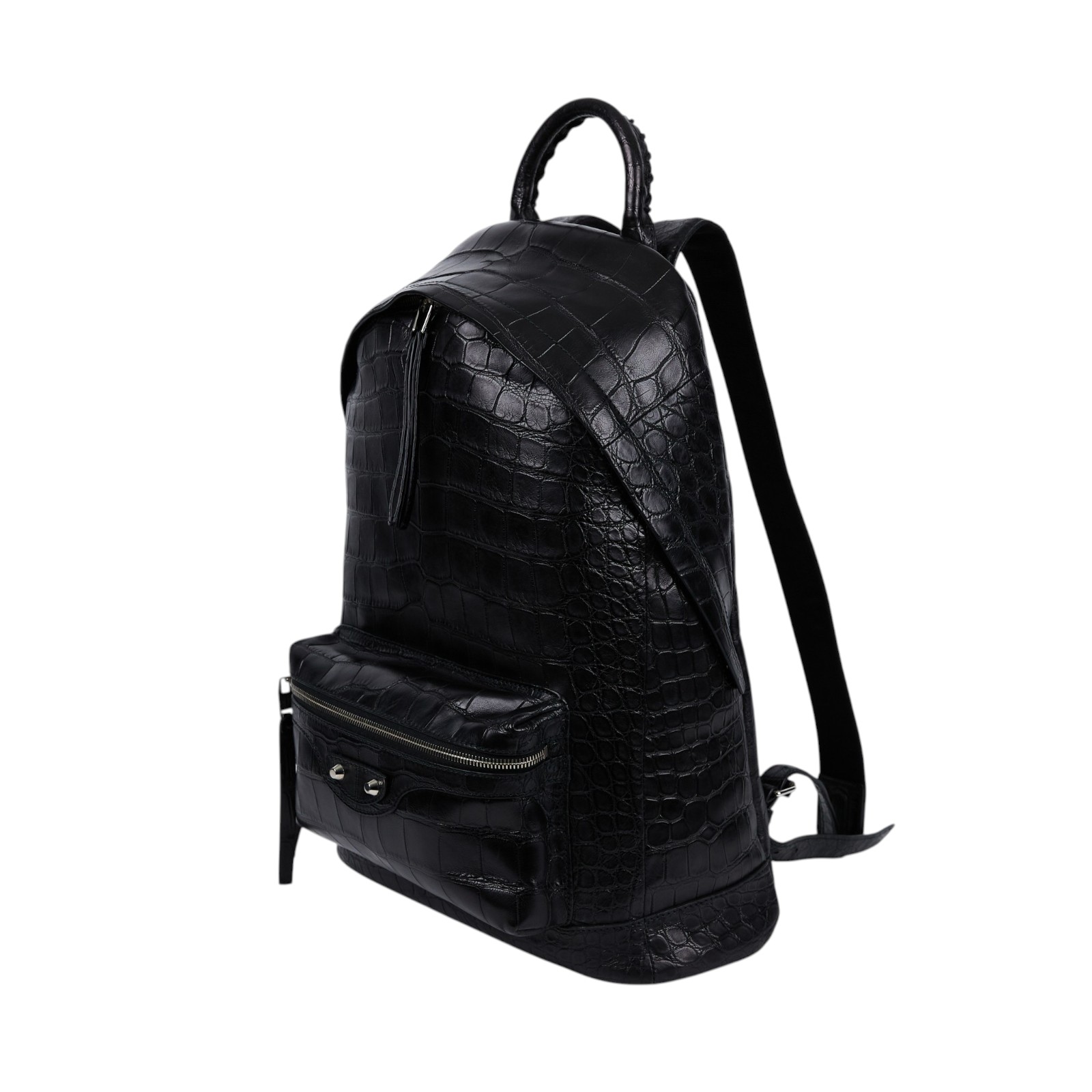 巴黎世家 BALENCIAGA Arena 後背包 435315LNR2N 黑CLASSIC鱷魚壓紋後背包 防塵袋
