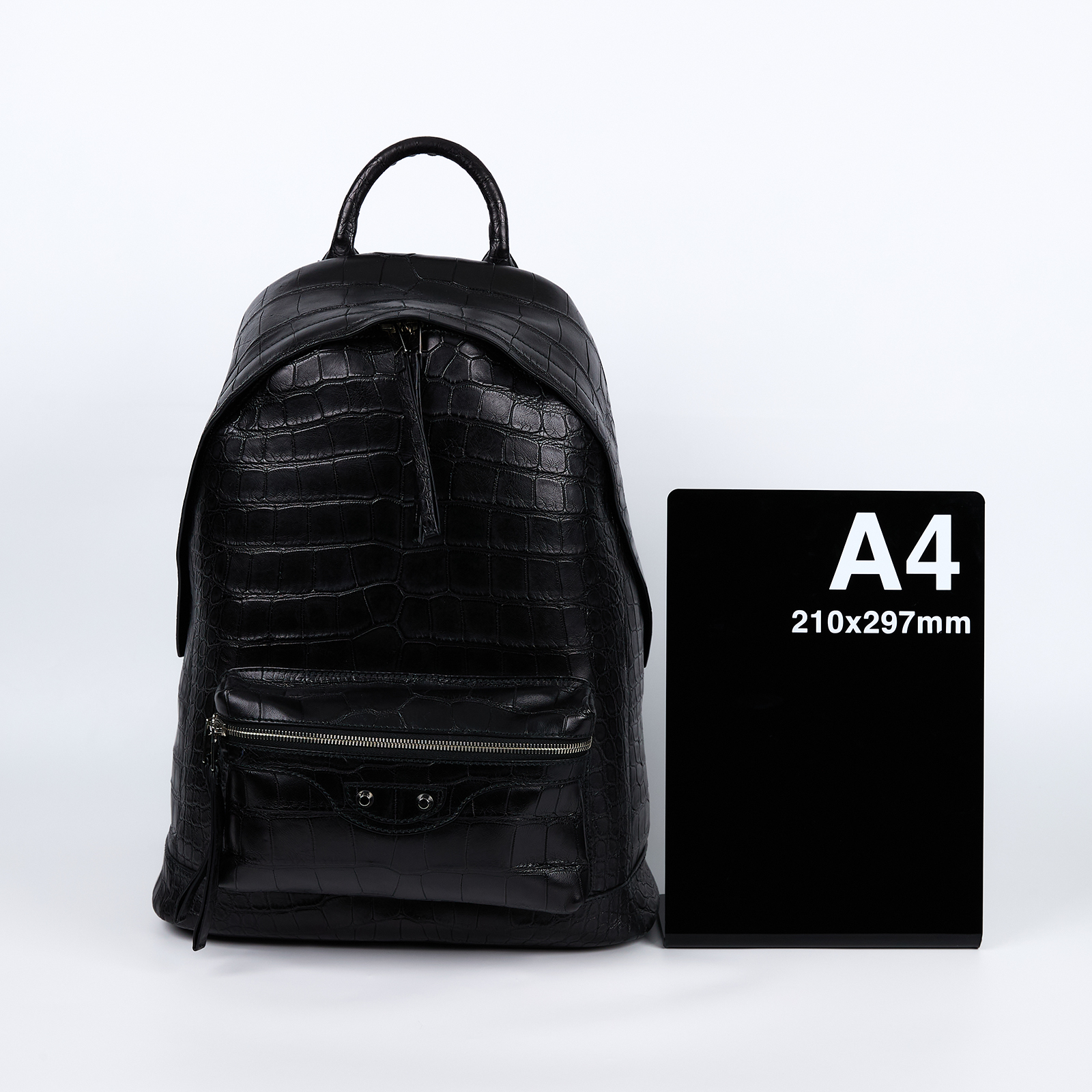 巴黎世家 BALENCIAGA Arena 後背包 435315LNR2N 黑CLASSIC鱷魚壓紋後背包 防塵袋