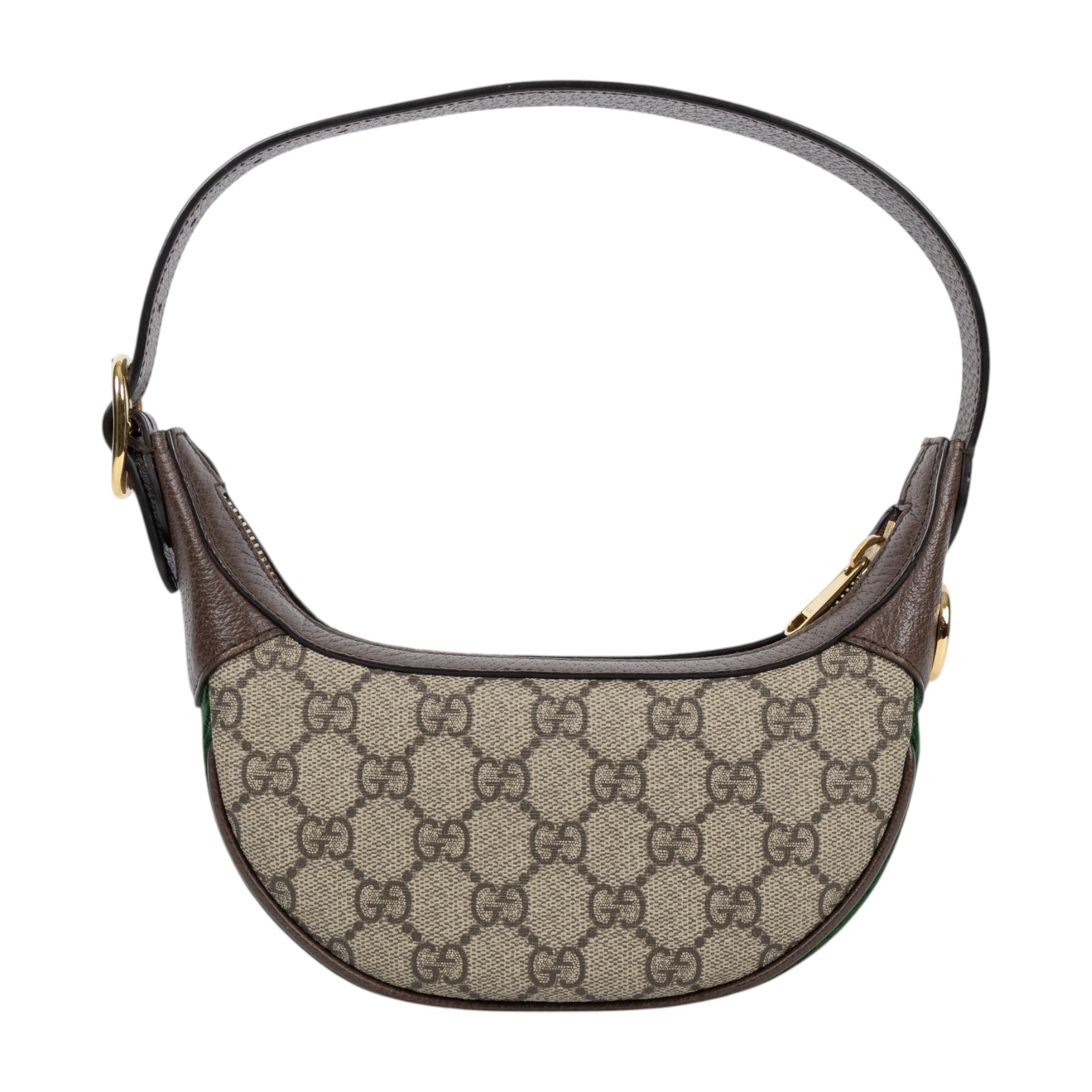 古馳 GUCCI Ophidia mini 帆布 手提包 肩背包 腋下包 658551 96IWG 棕OPHIDIA月牙肩背包 原廠盒子/防塵袋