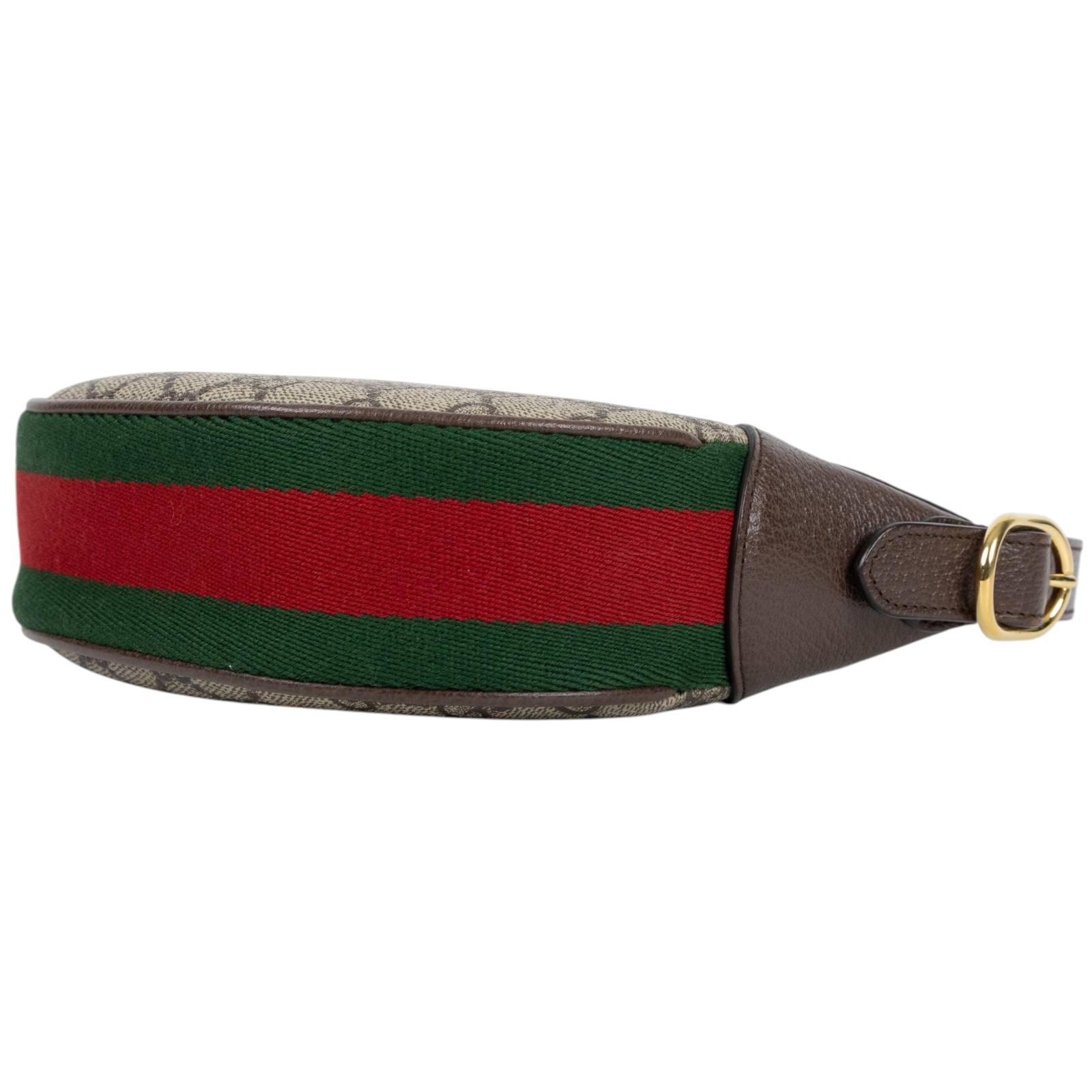 古馳 GUCCI Ophidia mini 帆布 手提包 肩背包 腋下包 658551 96IWG 棕OPHIDIA月牙肩背包 原廠盒子/防塵袋