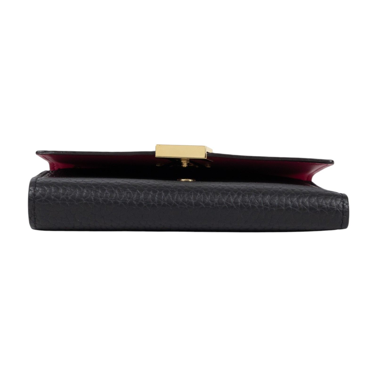 路易威登 LOUIS VUITTON Capucines 小型錢包 短夾 黑玫瑰紅色 M62157 晶片款  防塵袋/原廠盒子/購買證明影本