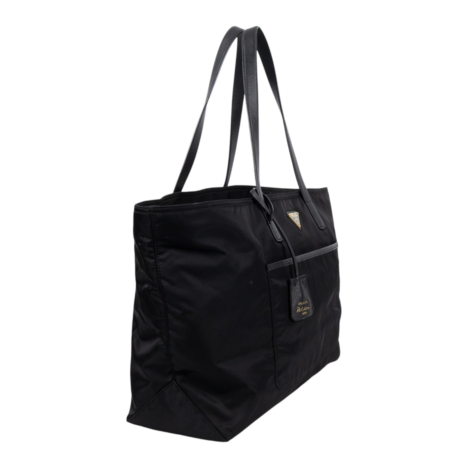 普拉達 PRADA Re-Edition 1978 大型 手提袋 1BG527_R064 黑尼龍托特包 大號 無附屬品