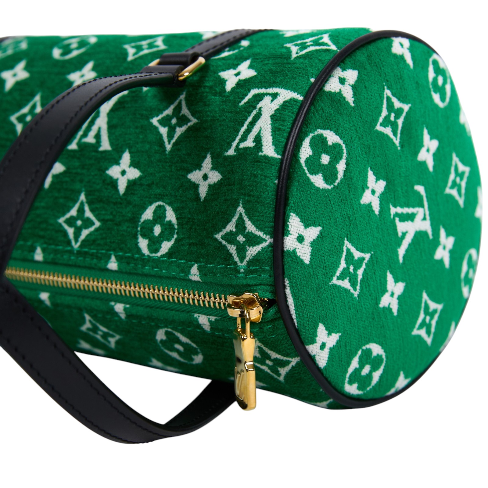 路易威登 LOUIS VUITTON Papillon 26  老花 手提包 肩背包 M46206 晶片款 綠絨布PAPILLON 購買證明正本