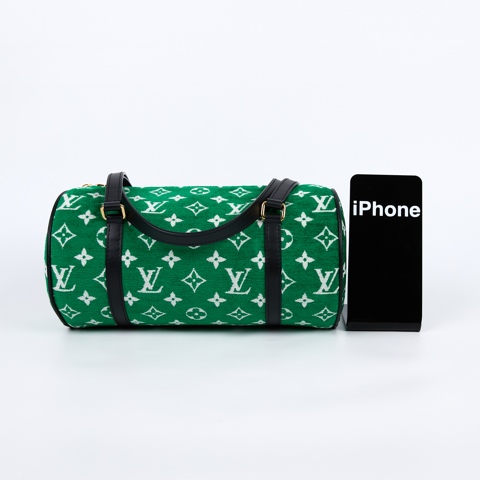 路易威登 LOUIS VUITTON Papillon 26  老花 手提包 肩背包 M46206 晶片款 綠絨布PAPILLON 購買證明正本