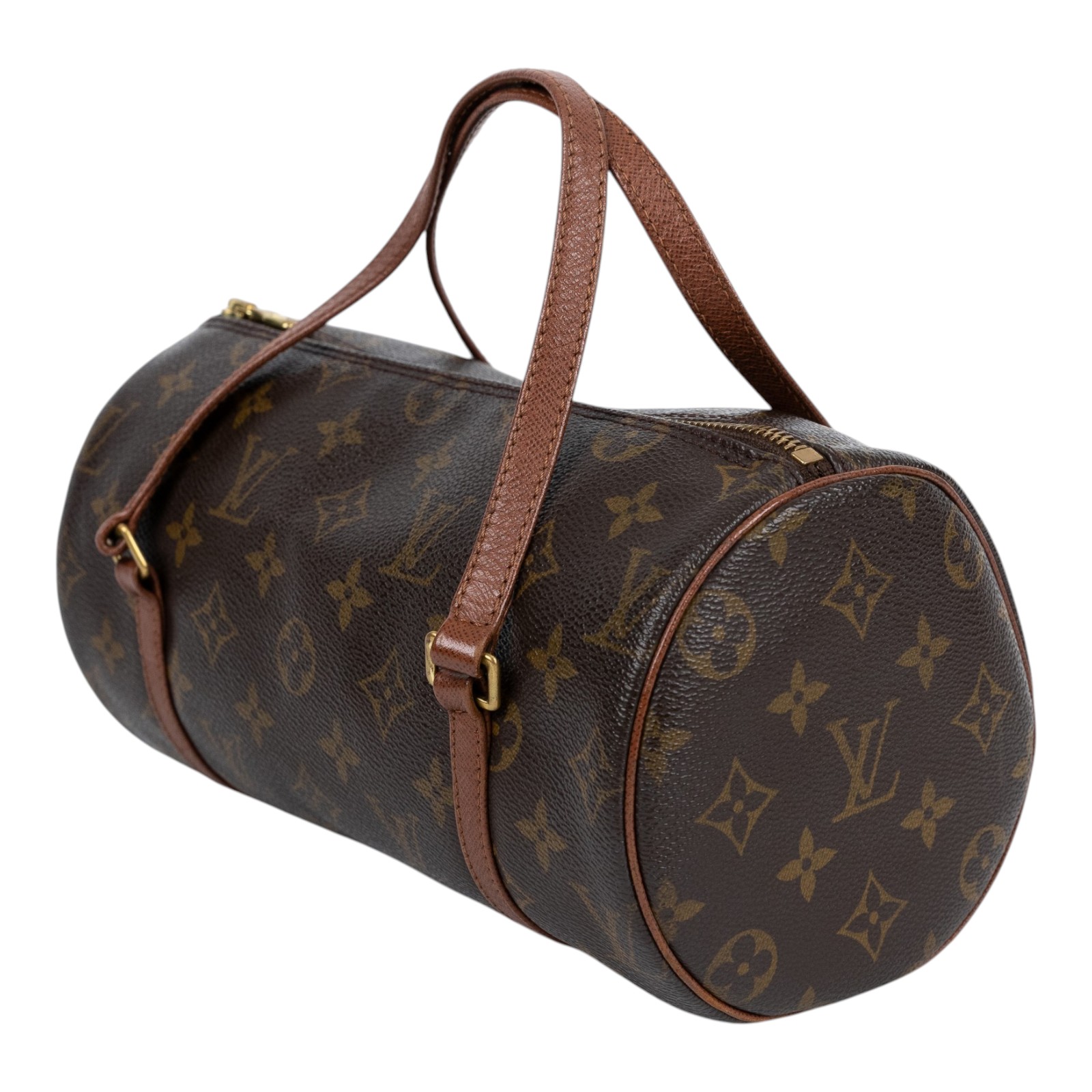 路易威登 LOUIS VUITTON Papillon 26 老花 圓筒 手提包 M51366 原花PAPILLON26 無附屬品