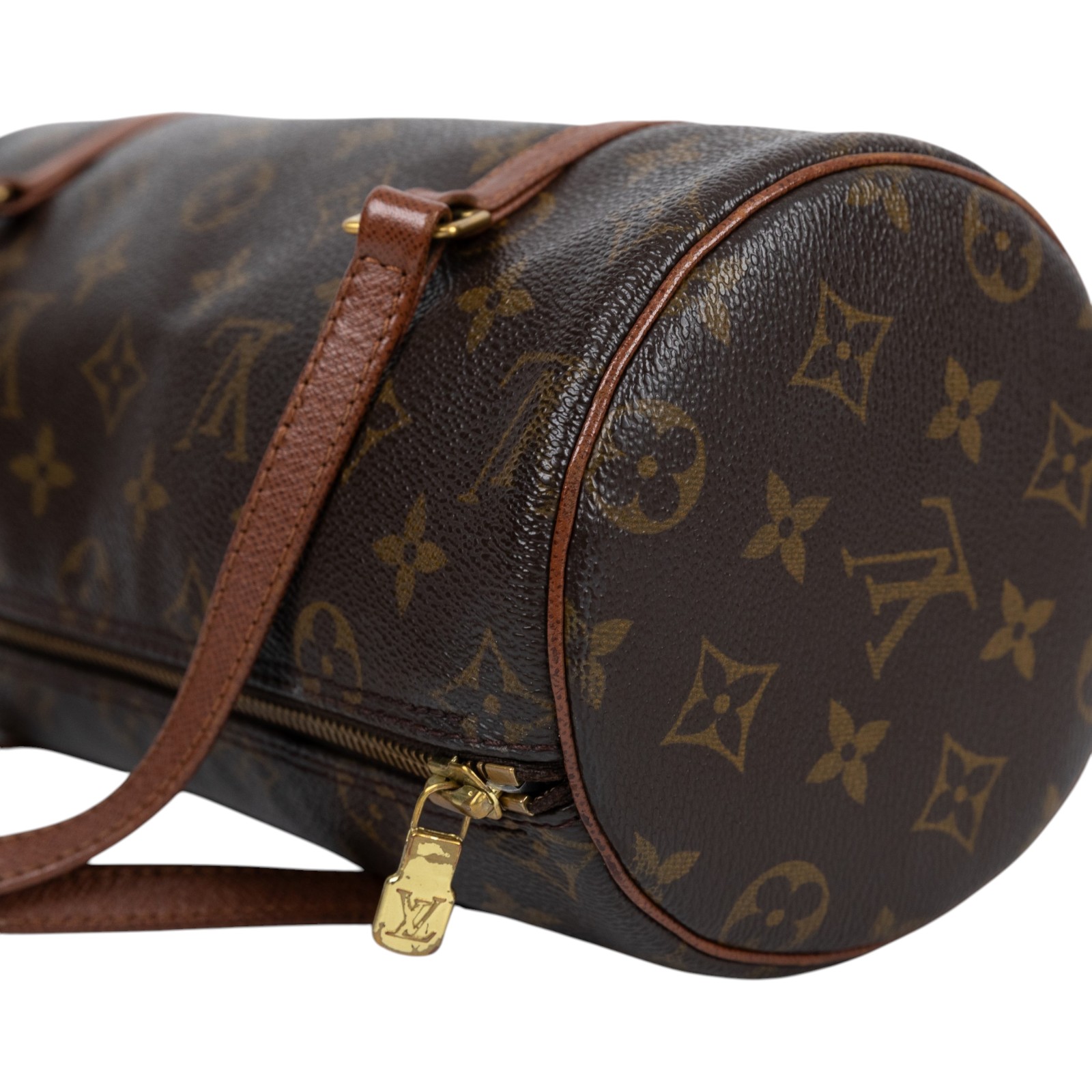 路易威登 LOUIS VUITTON Papillon 26 老花 圓筒 手提包 M51366 原花PAPILLON26 無附屬品