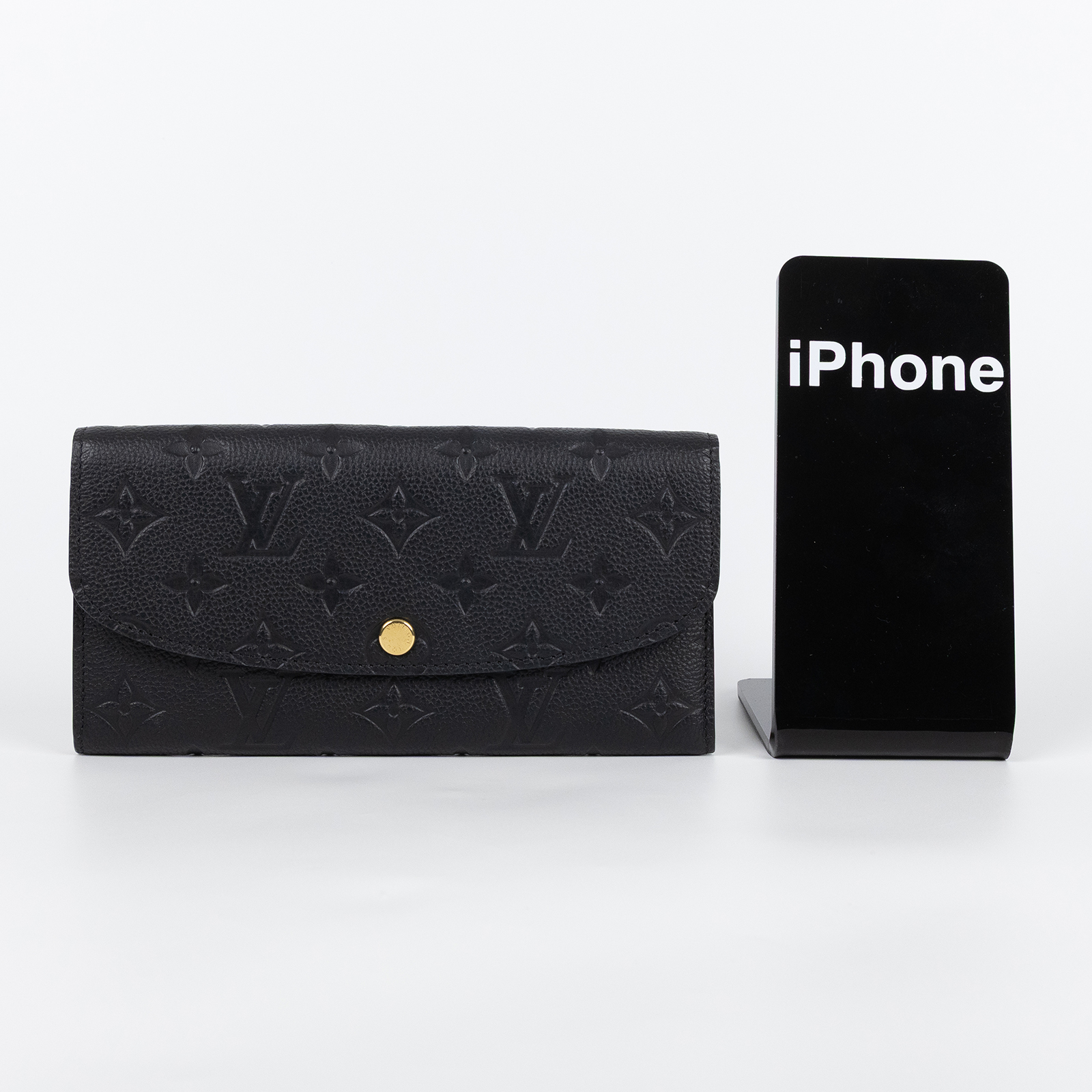 路易威登 LOUIS VUITTON Emilie 錢包 長夾 壓花牛皮 黑色 M62369 晶片款 黑壓紋EMILIE掀蓋長夾 原廠盒子/防塵袋