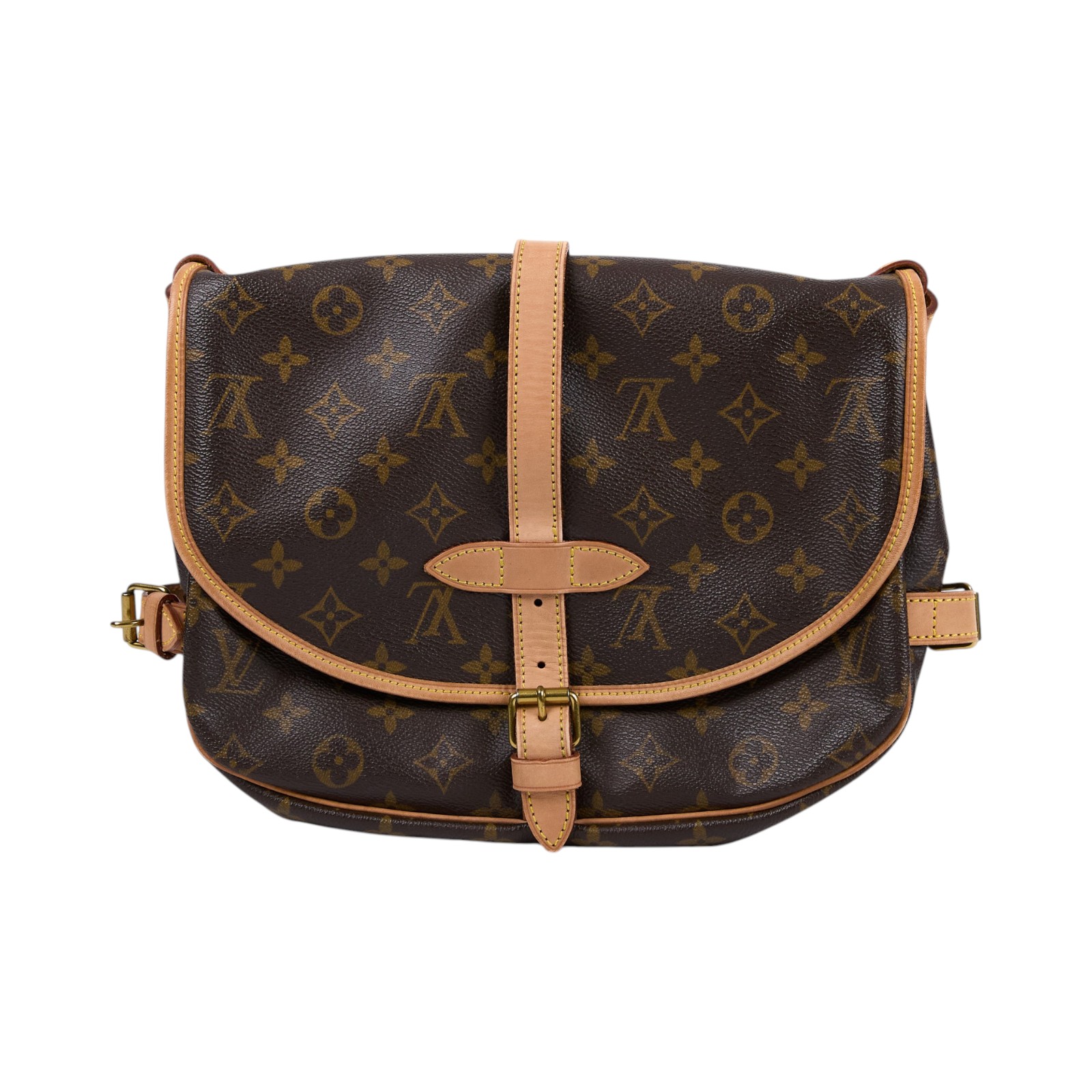 路易威登 LOUIS VUITTON Saumur 30 馬鞍包 M42256 原花SAUMUR 30 購買證明正本/防塵袋