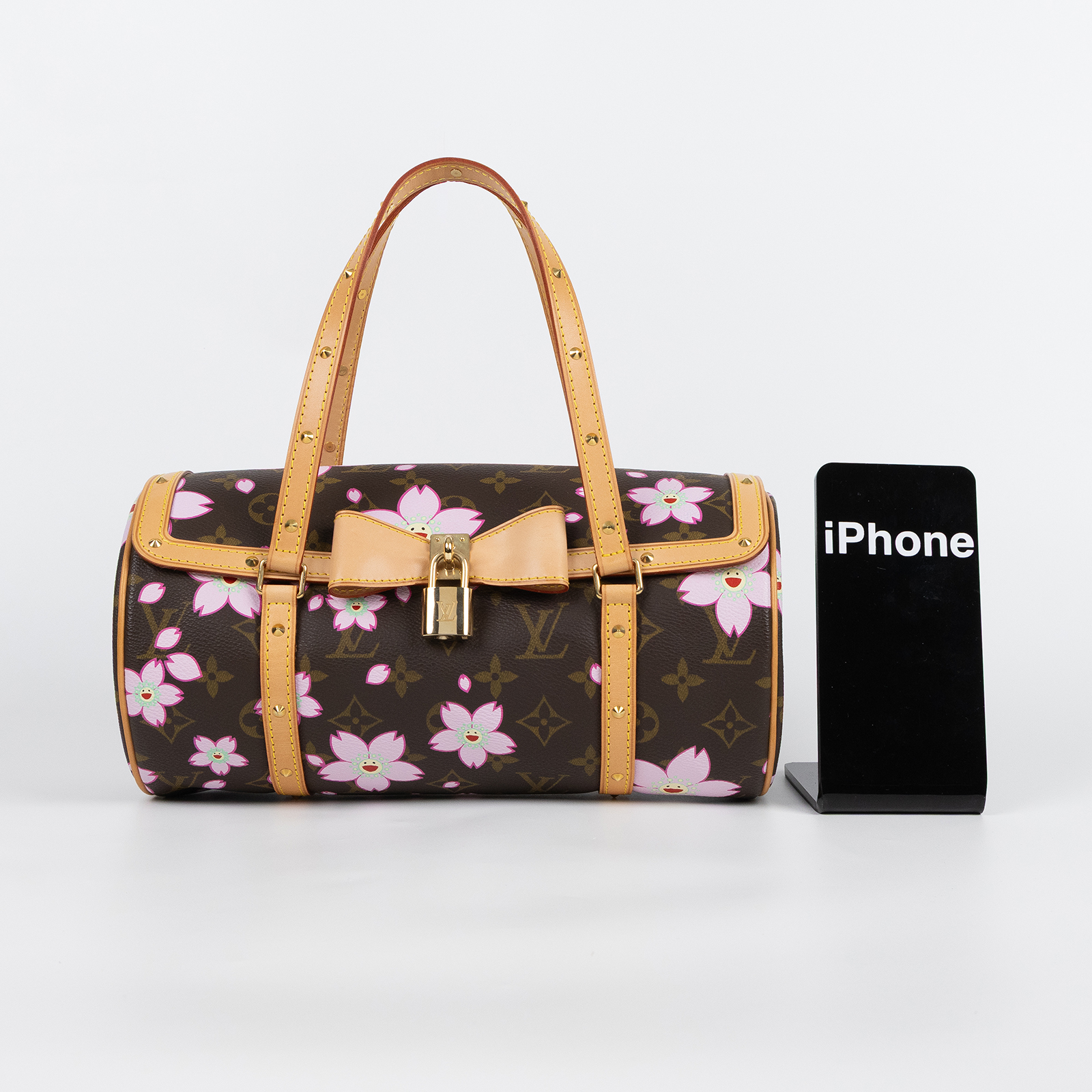 路易威登LOUIS VUITTON 村上隆Monogram PAPILLON 手提包M92009 原花