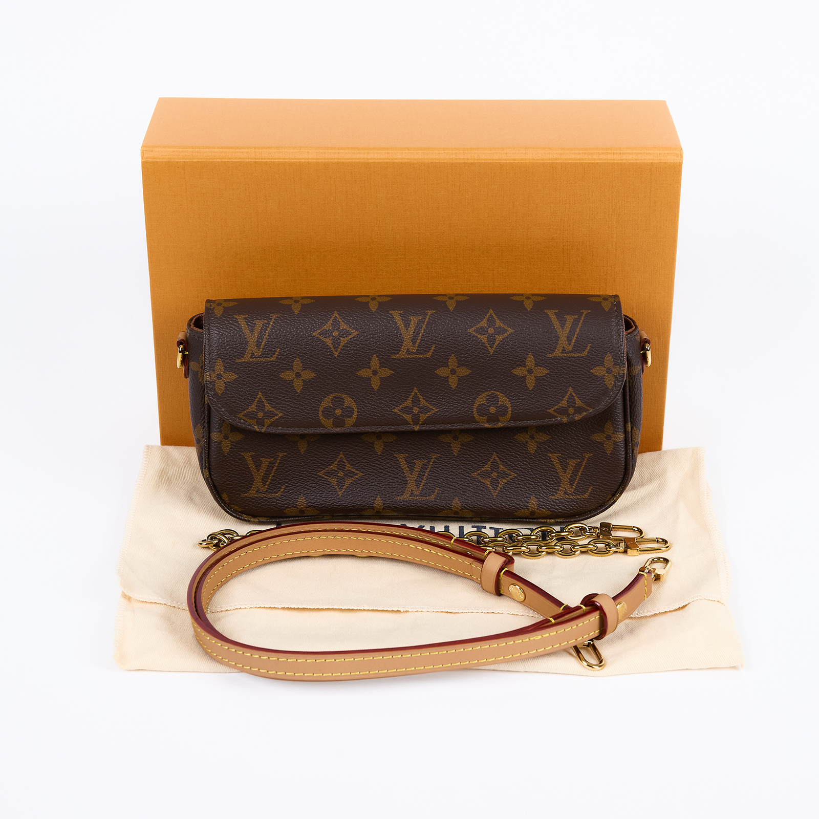 路易威登 LOUIS VUITTON Wallet on Chain Ivy 麻將包 手提 腋下單肩包 M81911 晶片款  原廠盒子/防塵袋/背帶