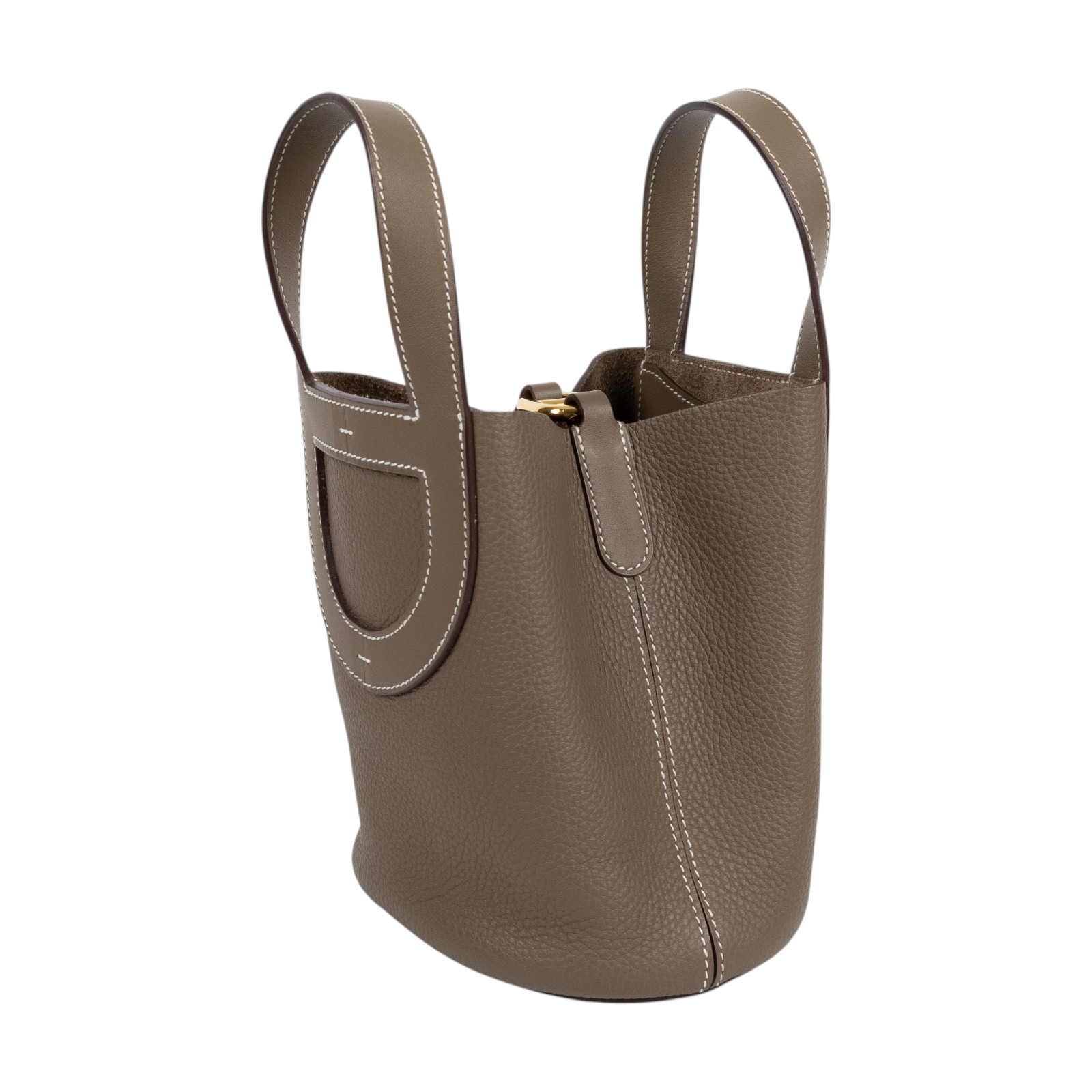 愛馬仕 Hermes In The Loop 18  豬鼻 菜籃子包 ITL18 WPU002N1 W刻大象灰金釦IN THE LOOP18 原廠盒子/防塵袋