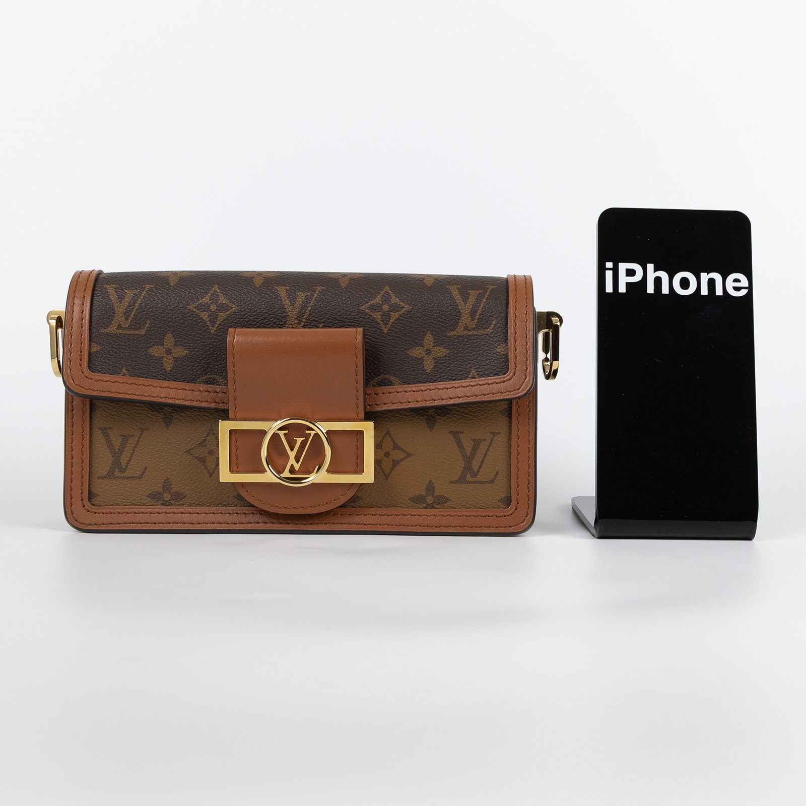 路易威登 LOUIS VUITTON Dauphine East West 手提包 肩背包 斜背包 M46757 晶片款  原廠盒子/防塵袋/背帶x2/購買證明正本