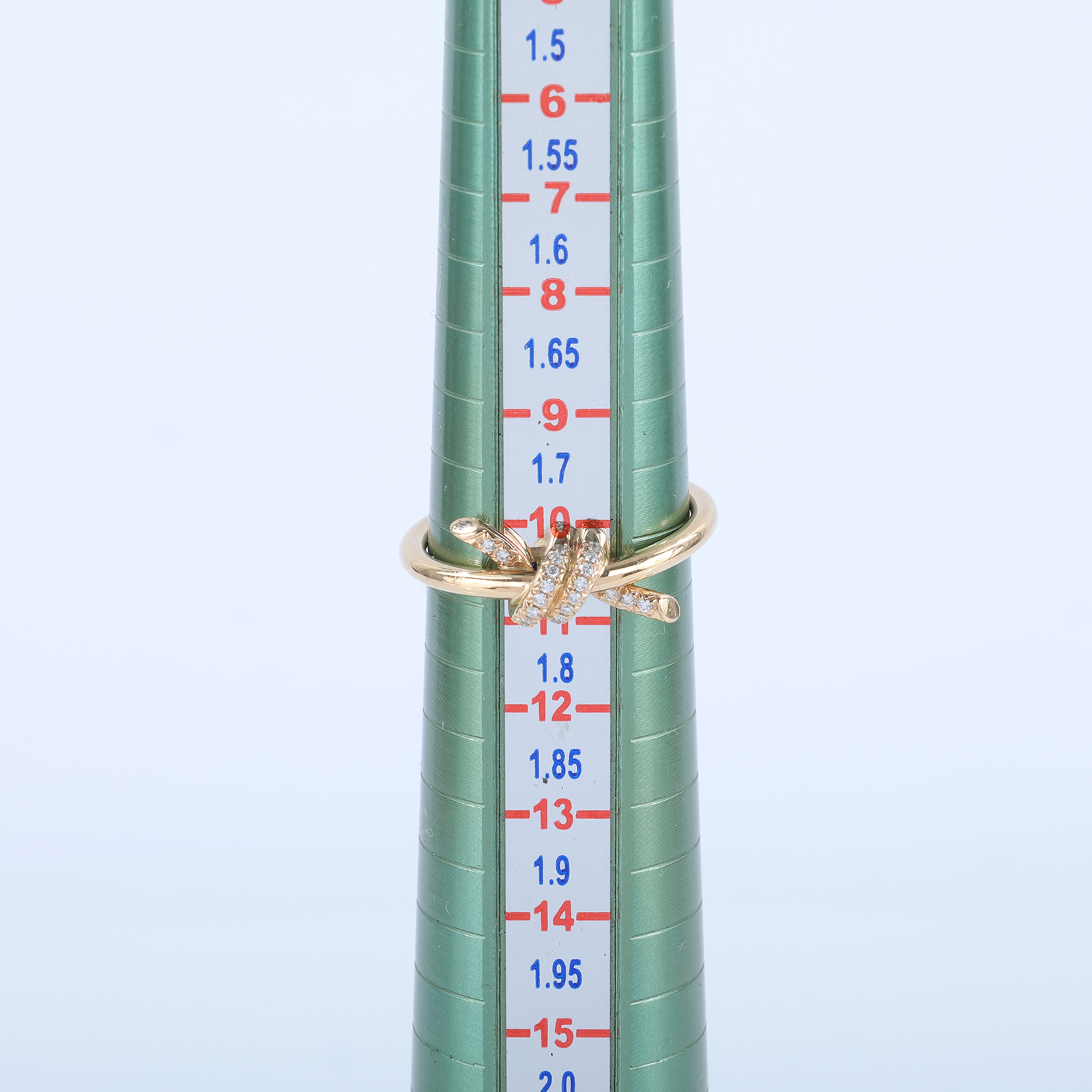 蒂芙尼 TIFFANY＆CO. Knot 戒指 69526519_5.5 RG KNOT碎鑽戒指#5.5 原廠盒子2/防塵袋/收據