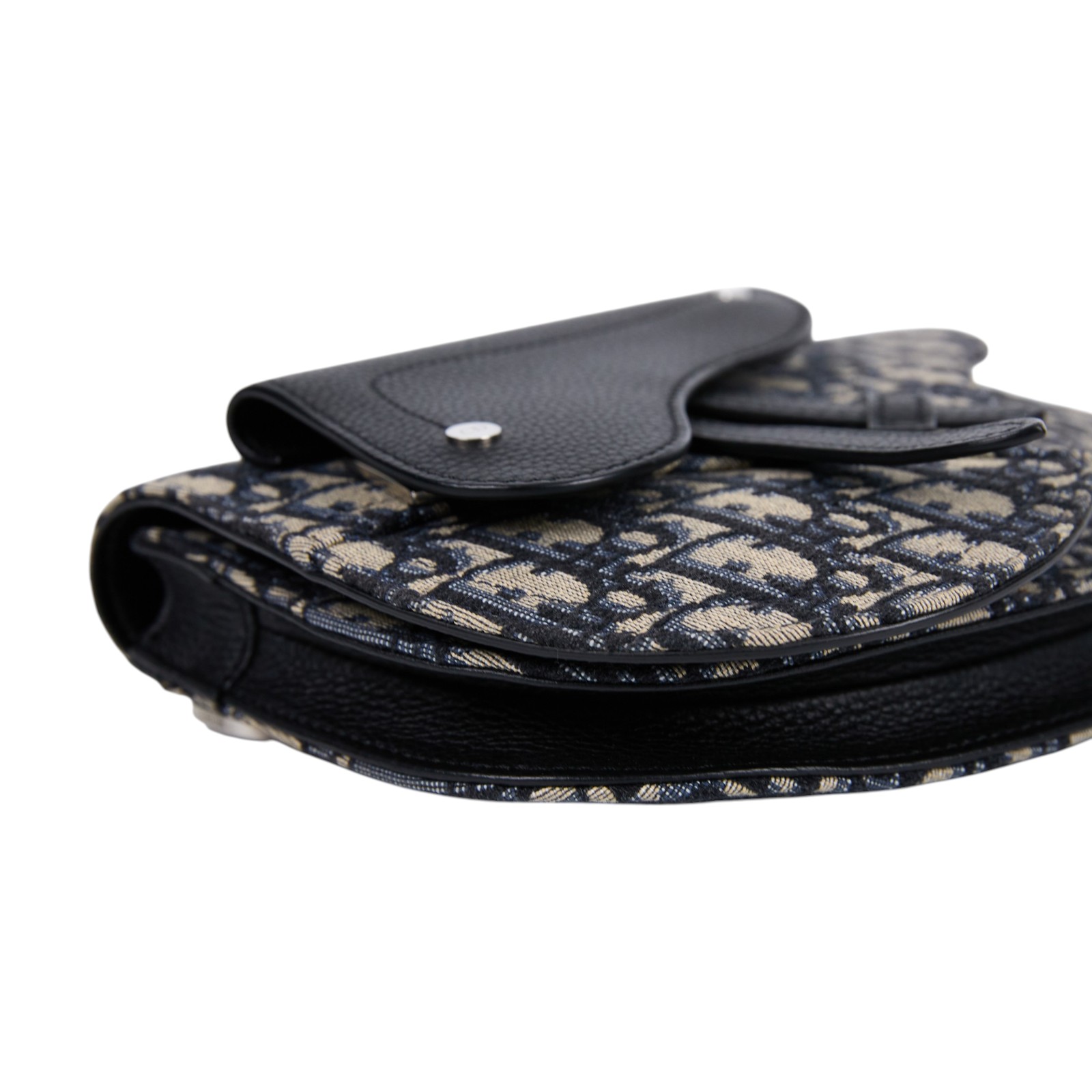 迪奧 CHRISTIAN DIOR Saddle Oblique 馬鞍包 1ADPO095YKY 藍緹花SADDLE胸包 防塵袋