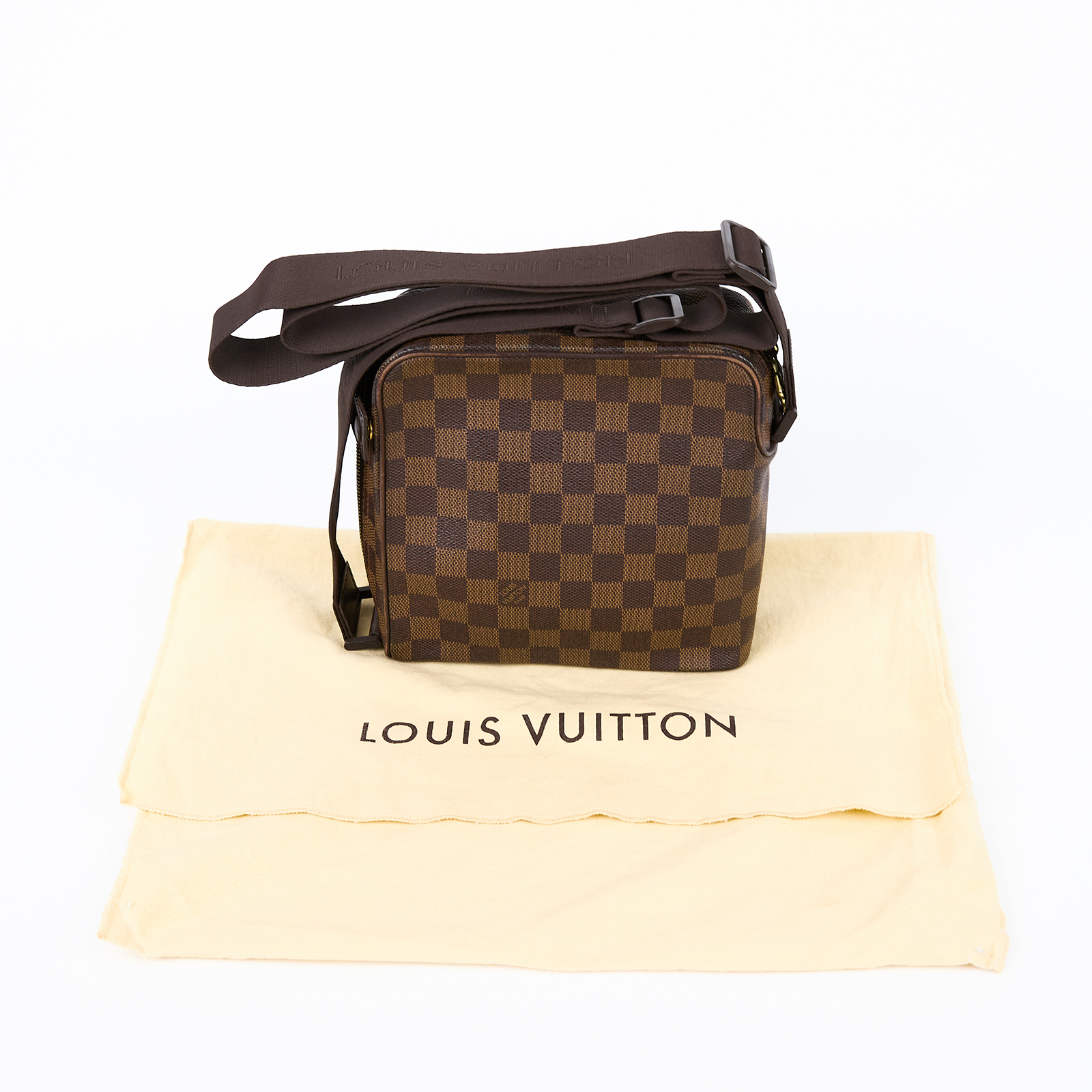 路易威登 LOUIS VUITTON Olav GM 斜背包 肩背包 棋盤格 N41442 棕棋盤格OLAF PM 防塵袋