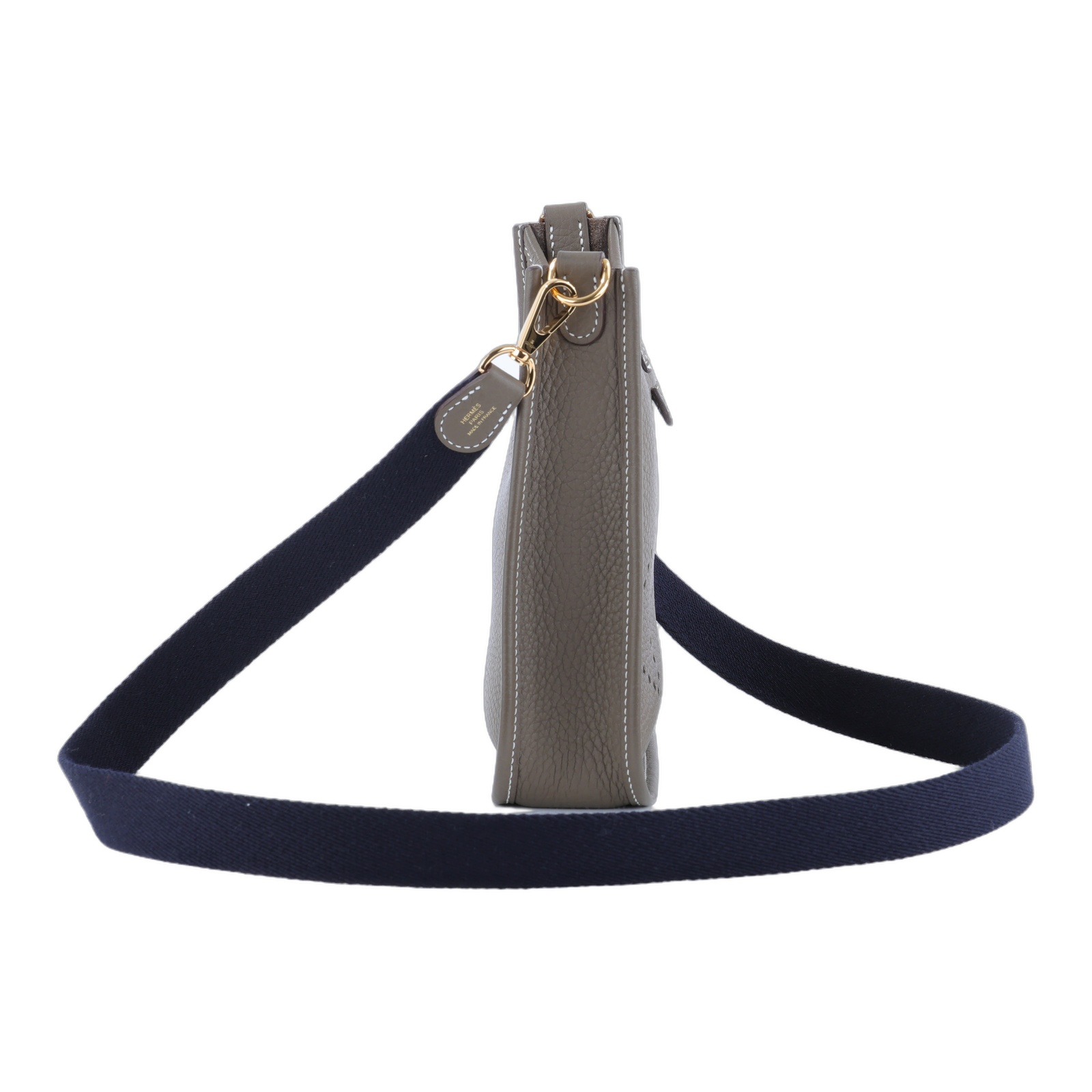 愛馬仕 Hermes Evelyne 16 Amazone bag 伊芙琳包 大象灰 深藍 金色五金 H069426CCBF /W AU 009 MM  購買證明正本/防塵袋/原廠盒子/背帶