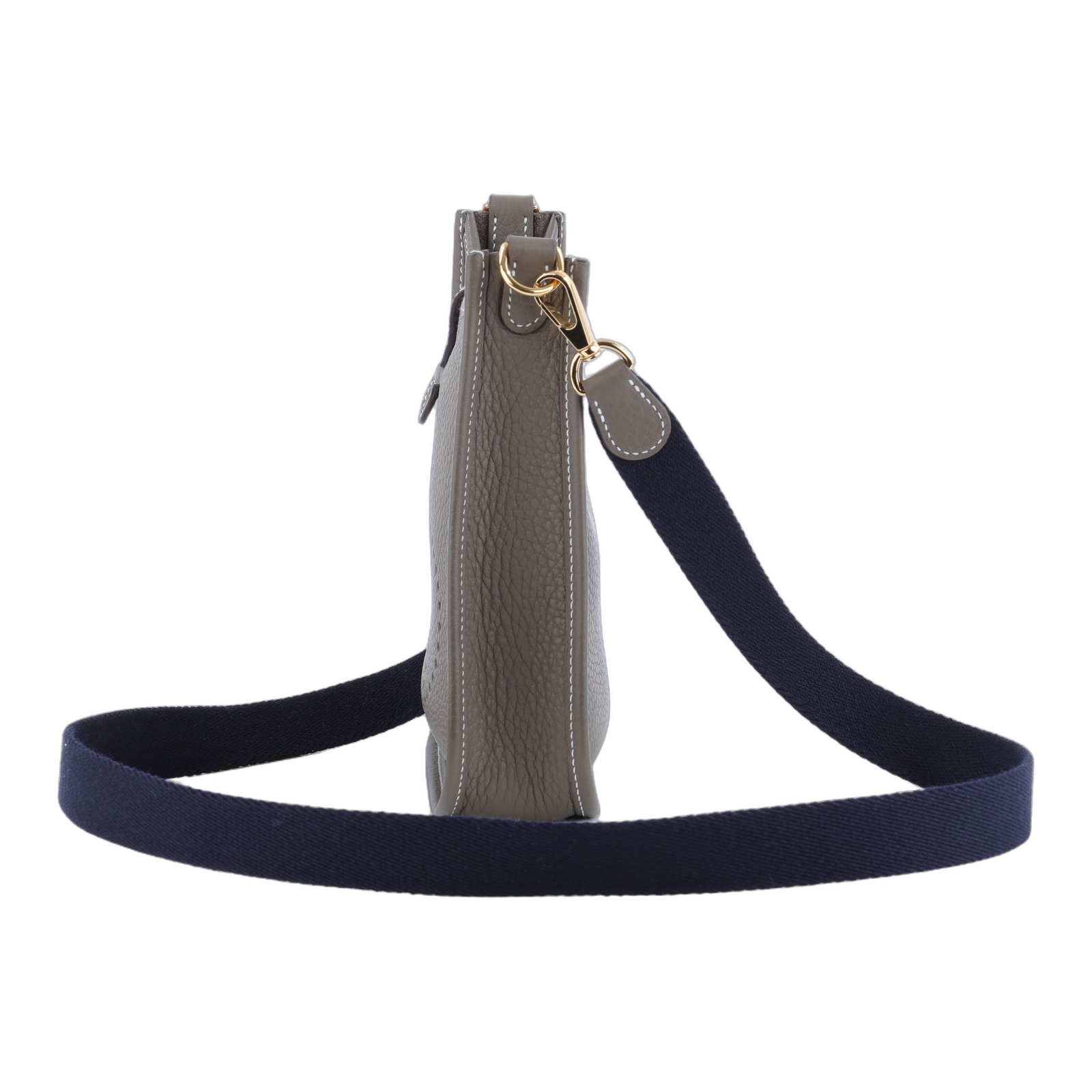 愛馬仕 Hermes Evelyne 16 Amazone bag 伊芙琳包 大象灰 深藍 金色五金 H069426CCBF /W AU 009 MM  購買證明正本/防塵袋/原廠盒子/背帶