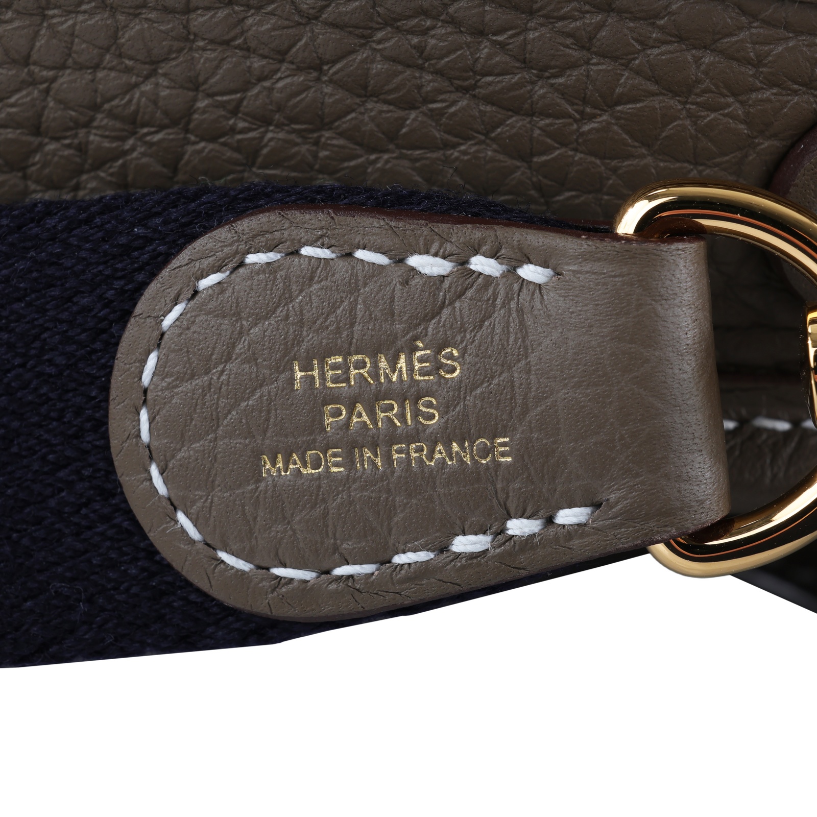 愛馬仕 Hermes Evelyne 16 Amazone bag 伊芙琳包 大象灰 深藍 金色五金 H069426CCBF /W AU 009 MM  購買證明正本/防塵袋/原廠盒子/背帶
