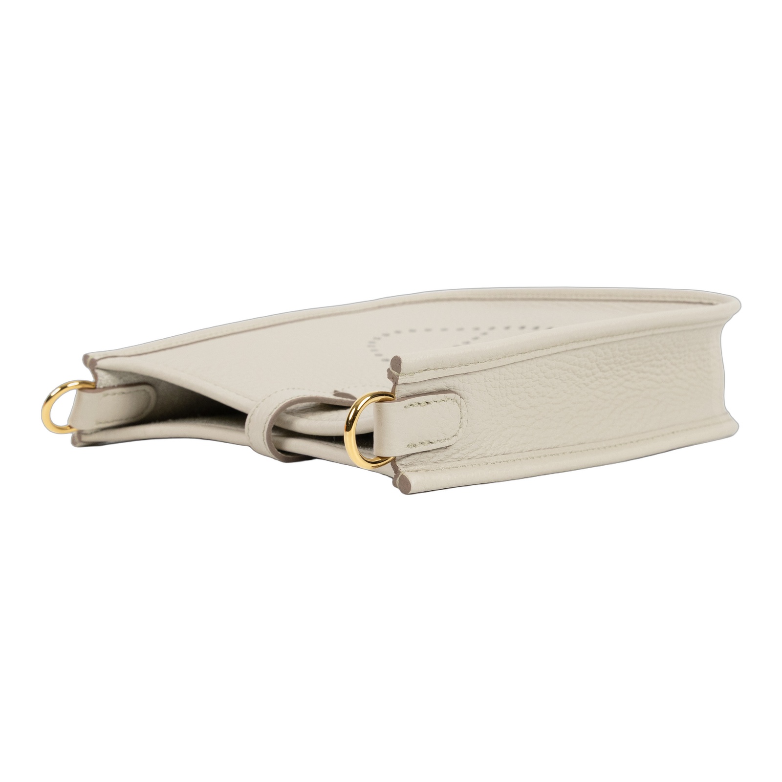 愛馬仕 Hermes Evelyne Bag Mini 伊芙琳包 Evelyne 16 冰川白色 金色五金 H085945CCAX /K AU 003 MM  原廠盒子/防塵袋2/背帶/購買證明正本