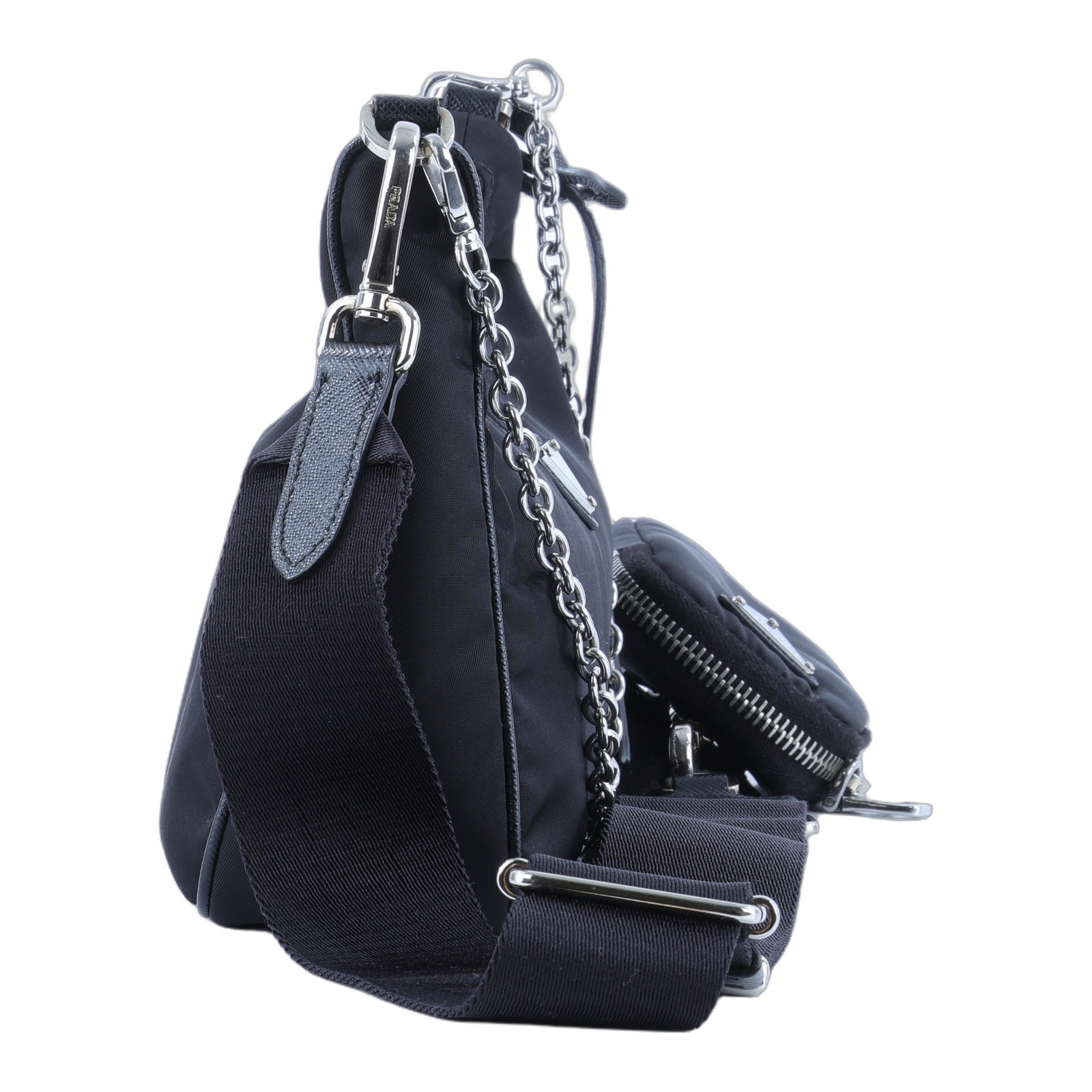 普拉達 PRADA Re-Edition 2005 Re-Nylon 手袋 1BH204_R064  原廠盒子/防塵袋x2/背帶/鏈帶/內袋/購買證明正本