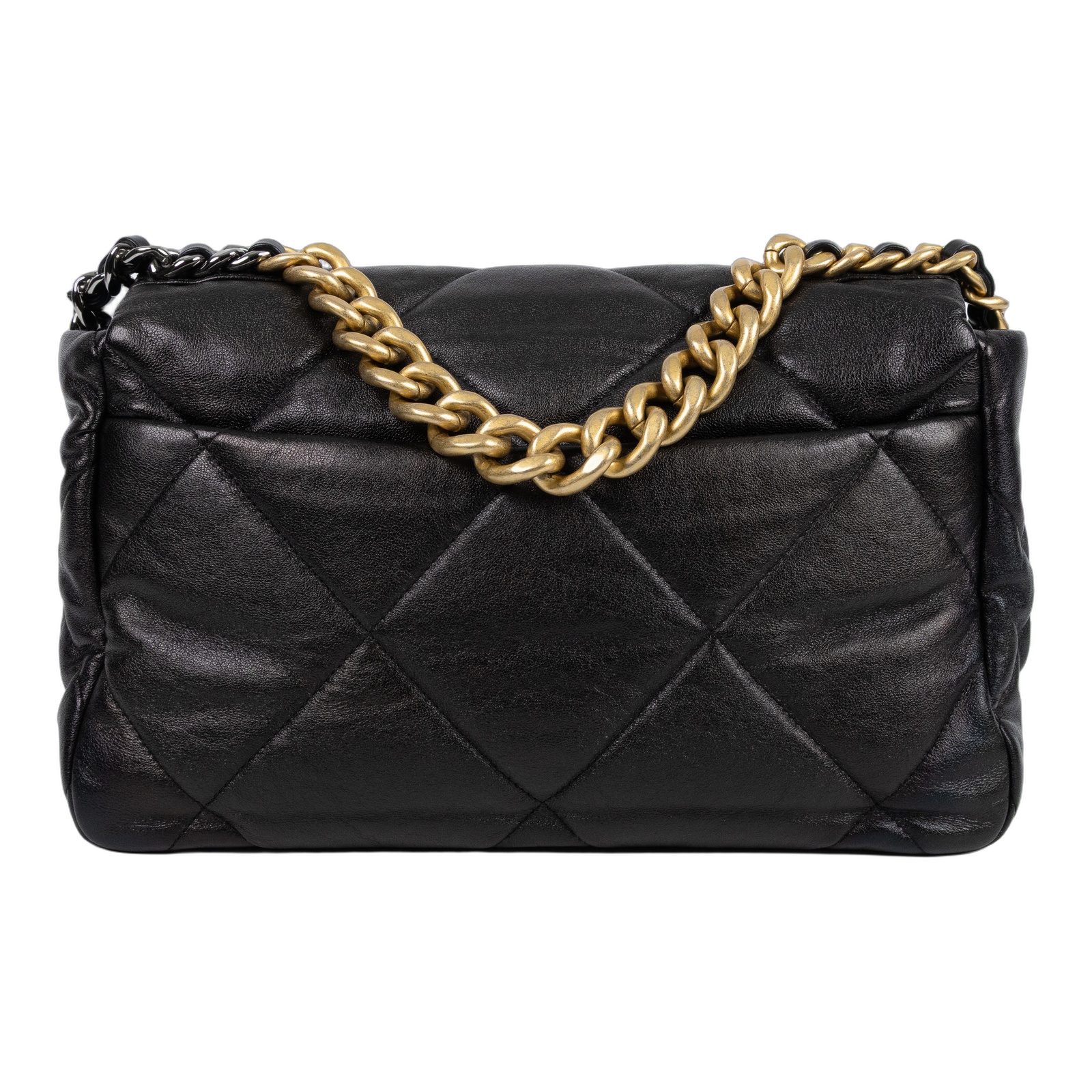 香奈兒 CHANEL 19 大型口蓋包 AS1161 29開黑19包 30CM 原廠盒子/保證卡