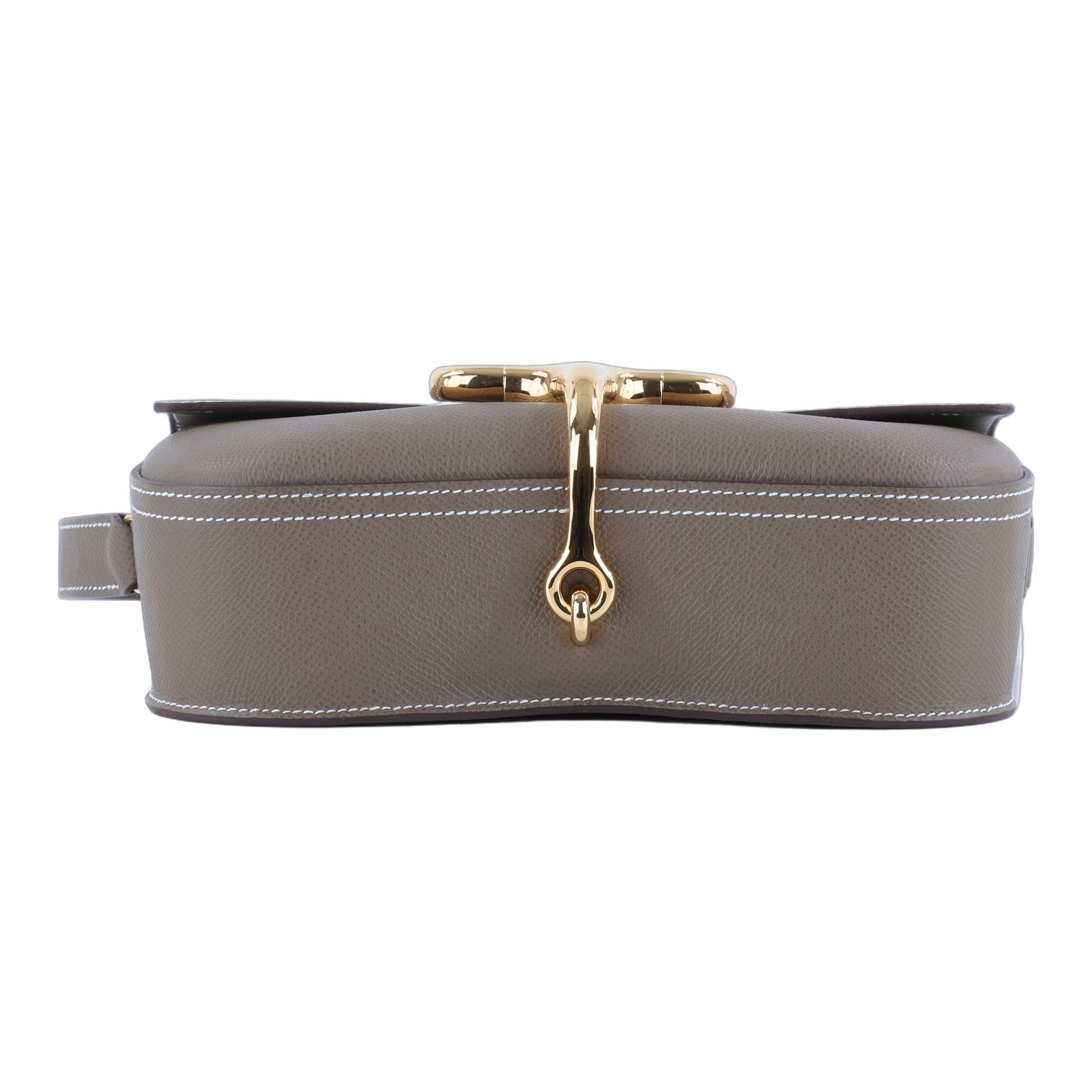 愛馬仕 Hermes Della Cavalleria Elan 肩背包 金色五金 大象灰色 H084658CC18 /WPY753 IG  原廠盒子/防塵袋/購買證明