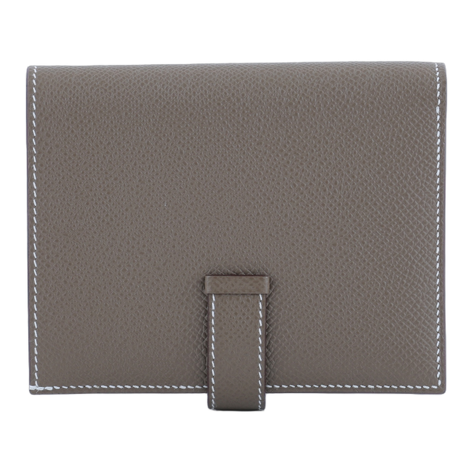 愛馬仕 Hermes Bearn 短夾 金色五金 大象灰色 H039790CC18 /W US 011Z  原廠盒子/購買證明