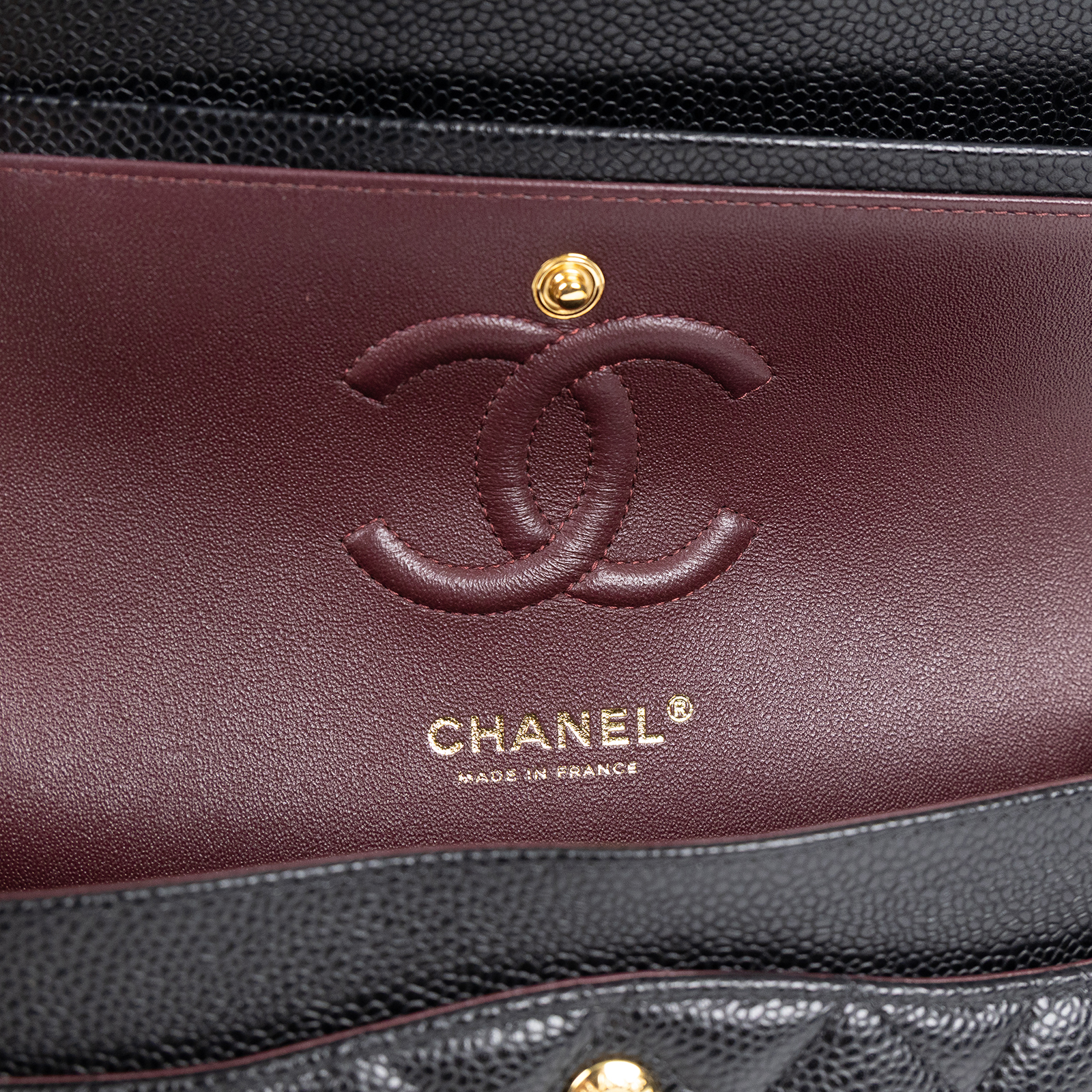 香奈兒 CHANEL CF 經典 小型 口蓋包 A01113 晶片款 黑金荔枝COCO23 防塵袋