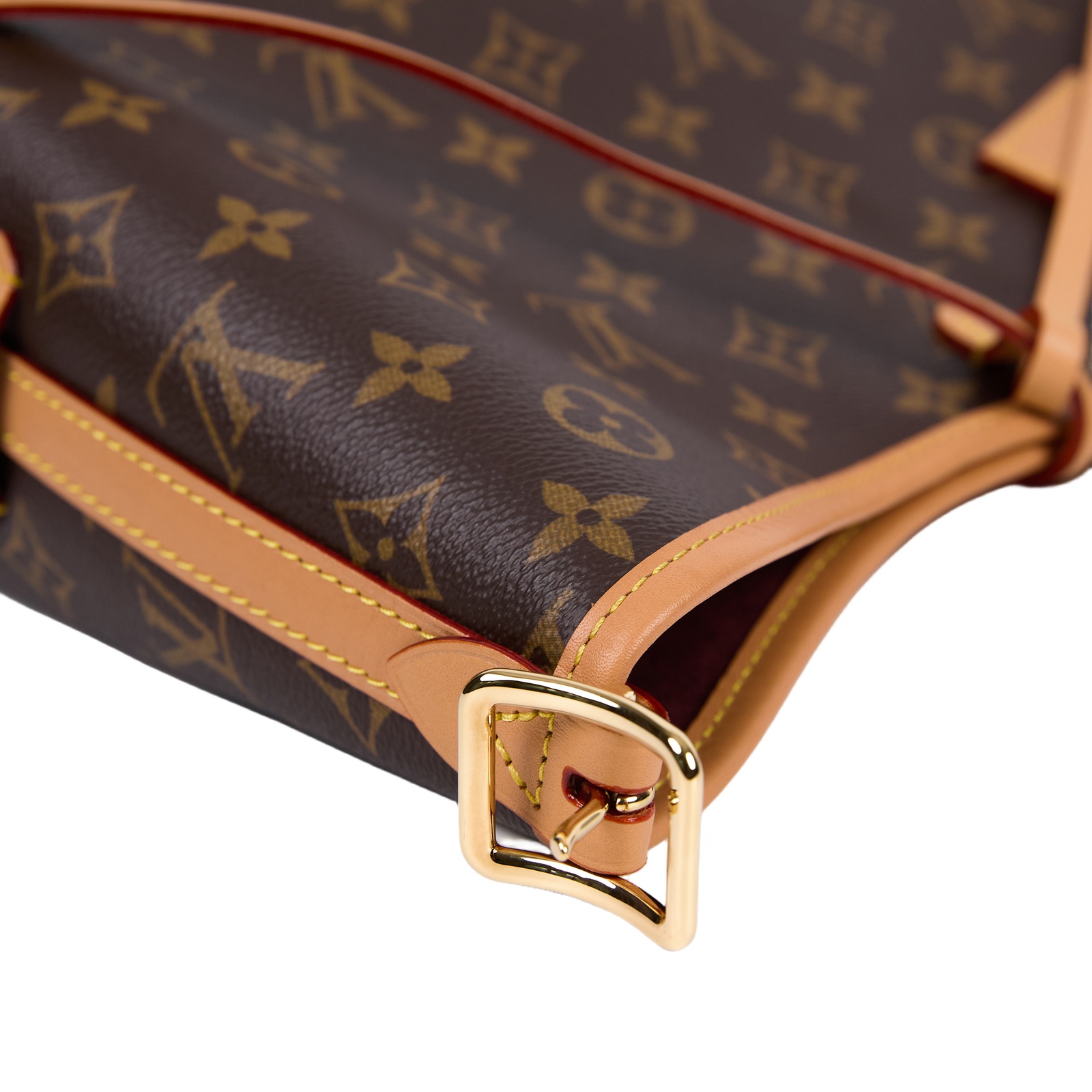 路易威登 LOUIS VUITTON CarryAll PM 原花 肩背包 M46203 晶片款  原廠盒子/防塵袋/背帶/購買證明正本