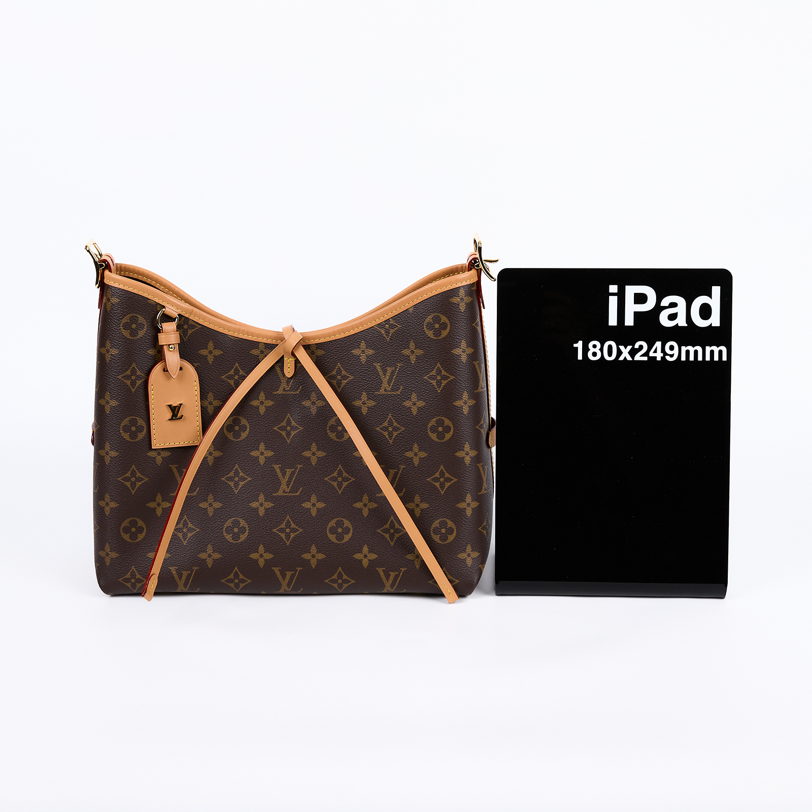 路易威登 LOUIS VUITTON CarryAll PM 原花 肩背包 M46203 晶片款  原廠盒子/防塵袋/背帶/購買證明正本