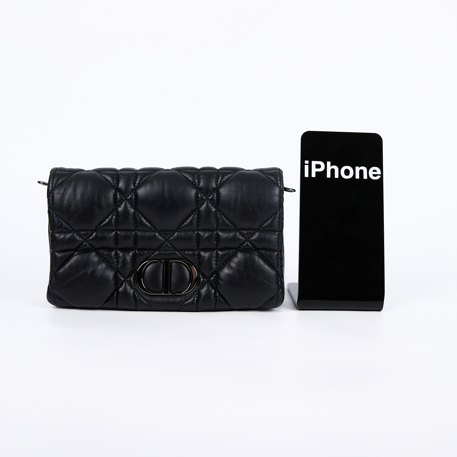 迪奧 CHRISTIAN DIOR Caro Pouch With Chain 鏈帶包 S5135BNGX  原廠盒子/防塵袋/背帶/購買證明正本